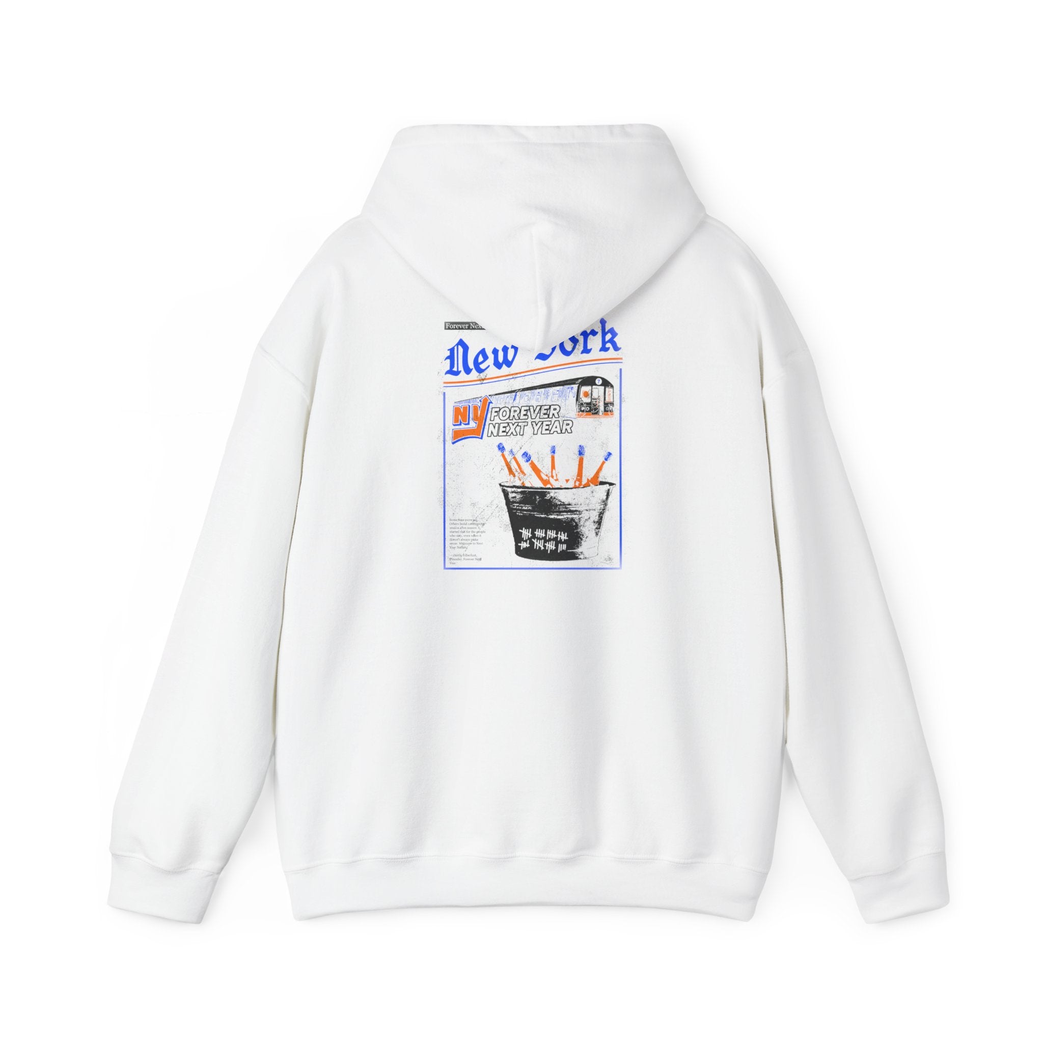 Queens Baseball Graphic Hoodie — 'Forever Next Year' Streetwear