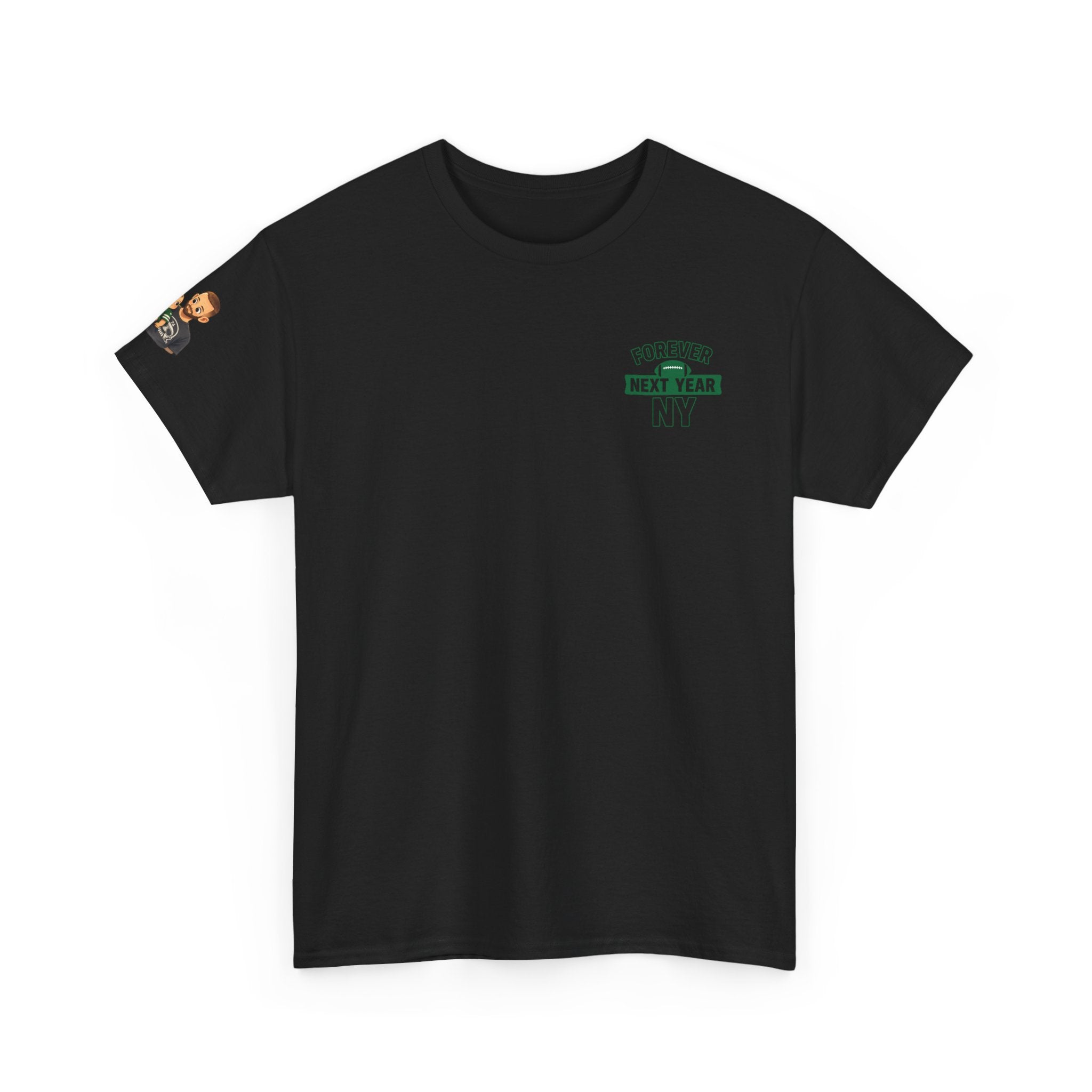 Jax and The Jets NY Football Tee - Fan Edition, Green and White, Unisex Cotton T-Shirt, Sports Fan Gift, Game Day Apparel, Green Sportswear, Casual Wear