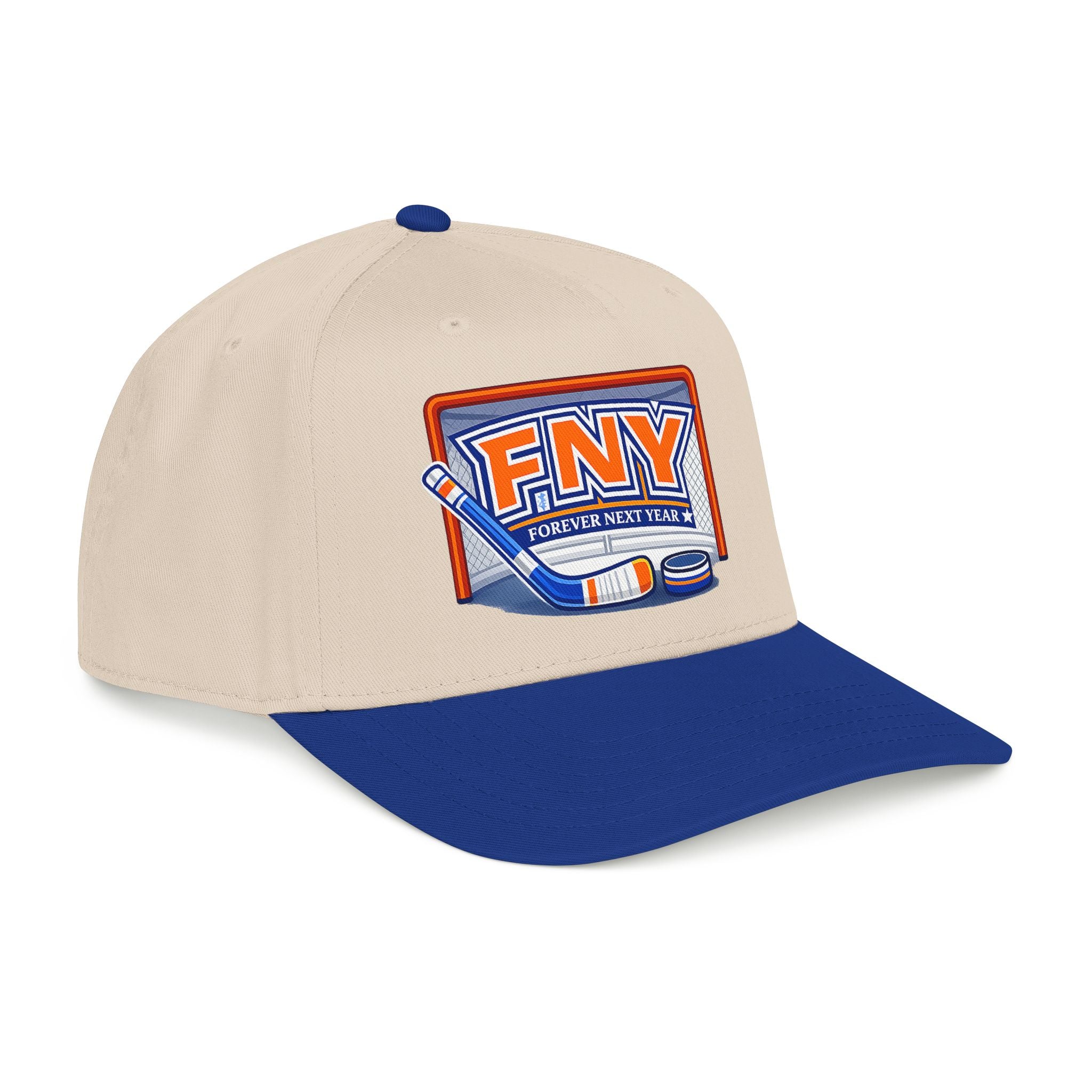 NY Hockey, Orange, White, and Blue, FNY Hat