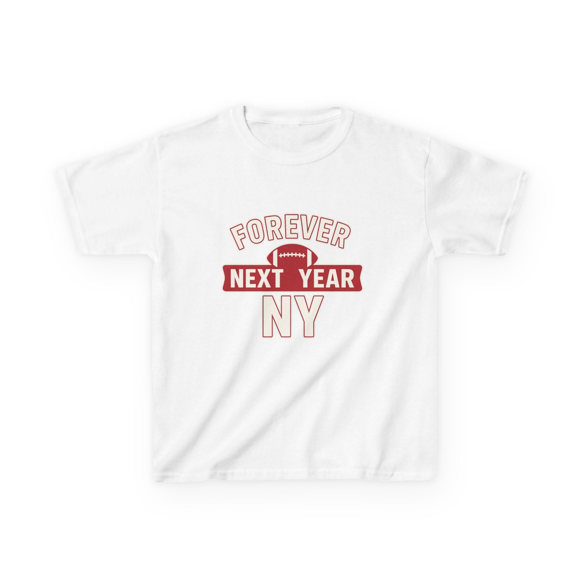 Kids Tee — "Forever Next Year NY" Football Shirt