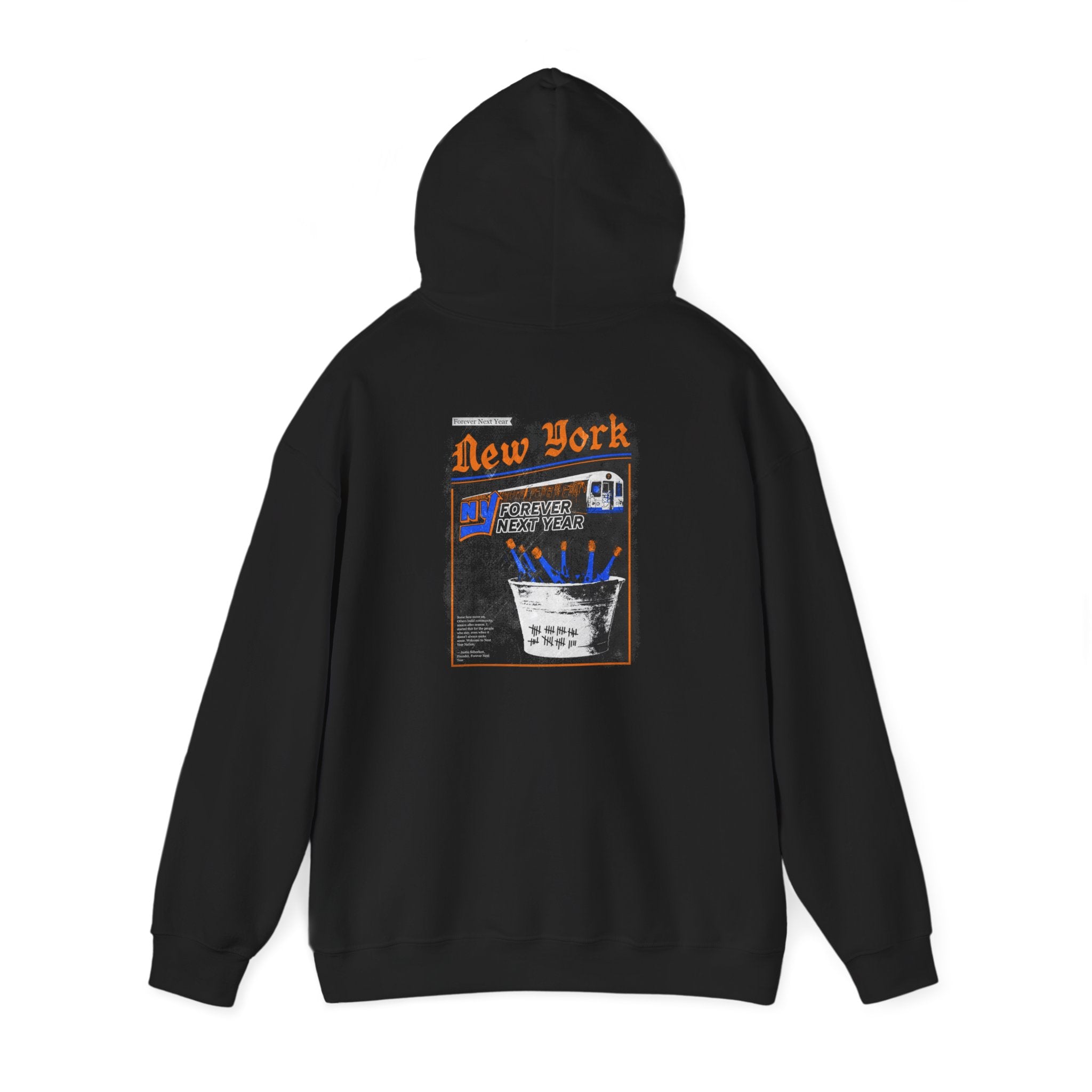 Queens Baseball Graphic Hoodie — 'Forever Next Year' Streetwear