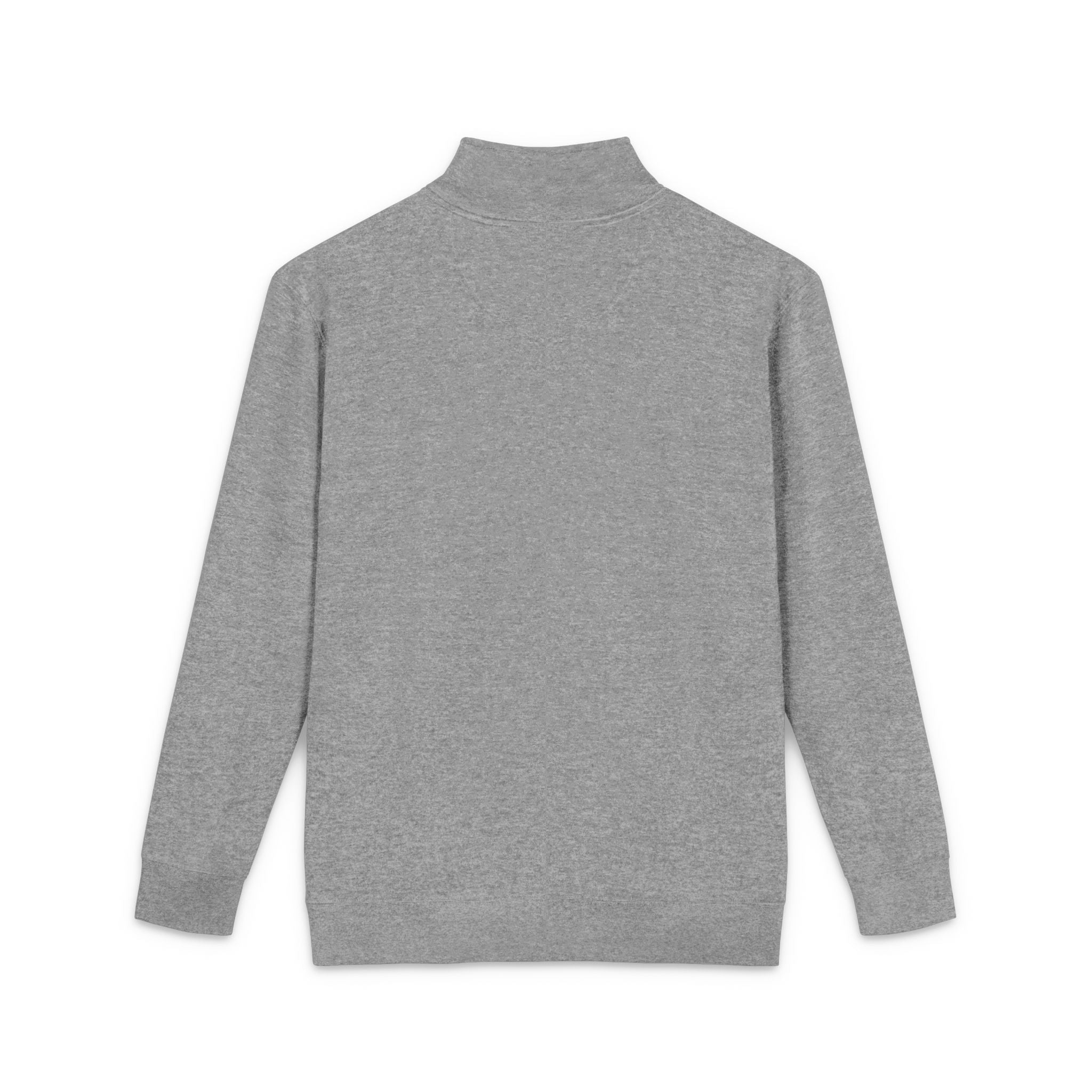 Embroidered Quarter‑Zip Pullover - Forever Next Year NY, Baseball Edition, Gray and White