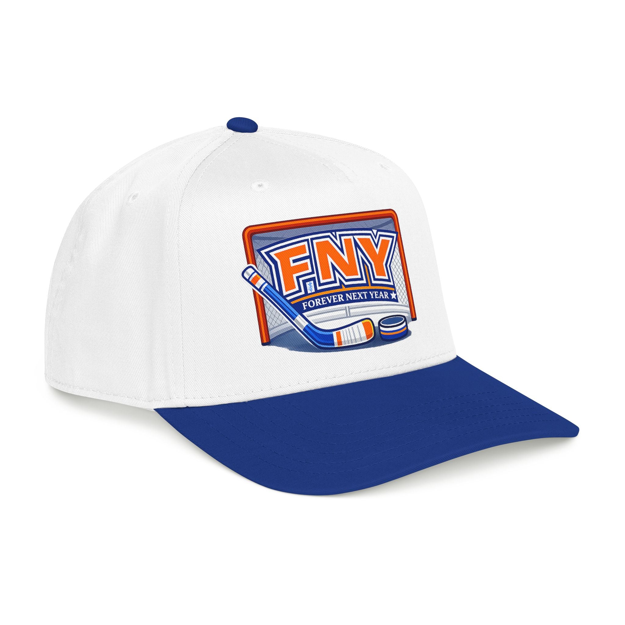 NY Hockey, Orange, White, and Blue, FNY Hat
