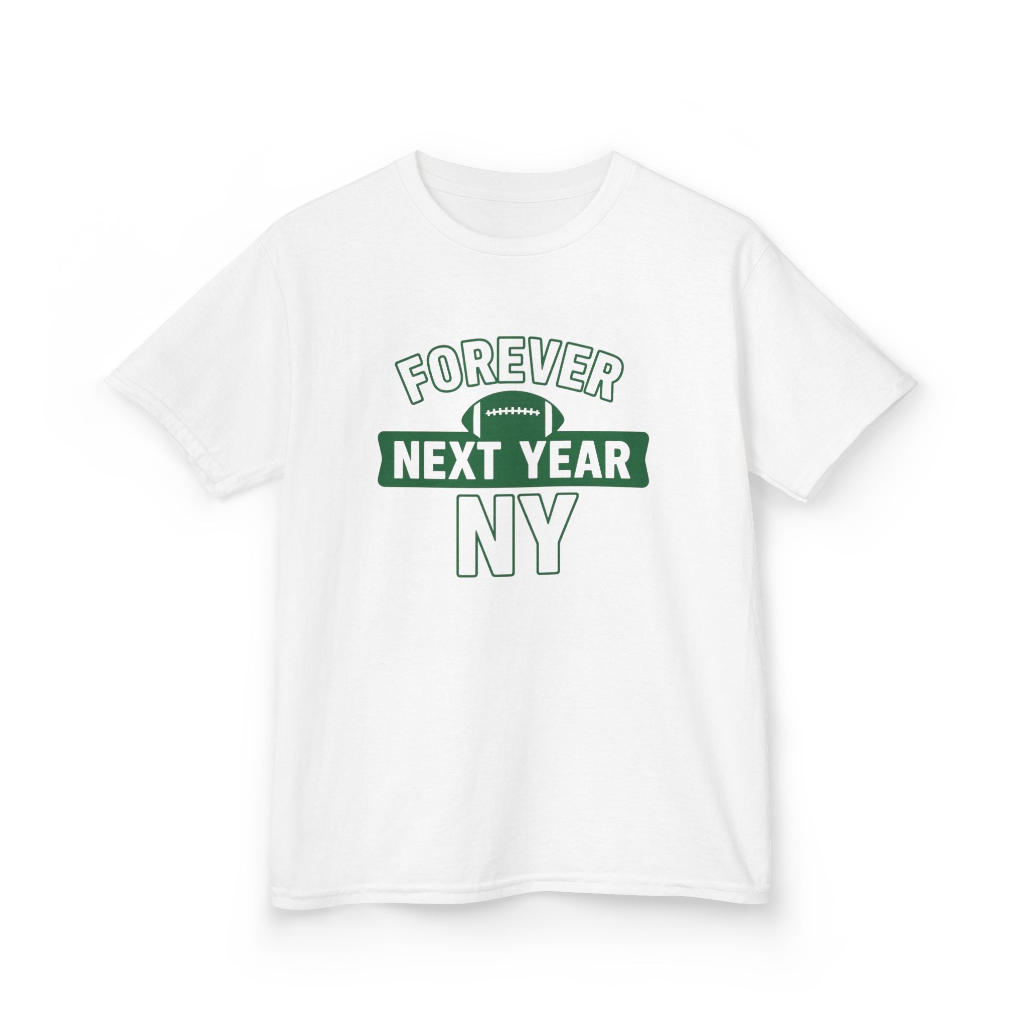 Kids Tee — "Forever Next Year NY" Football Shirt