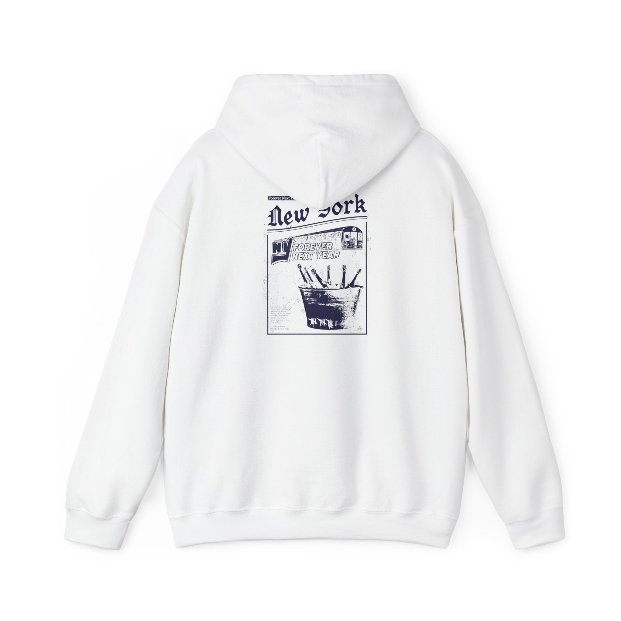 Bronx Baseball Graphic Hoodie — 'Forever Next Year' Vintage NYC Streetwear