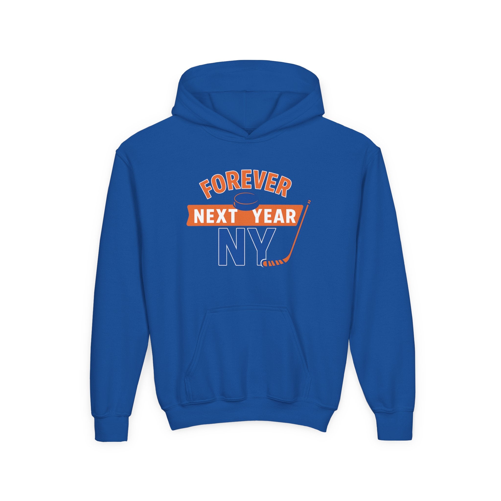 Youth Hoodie - "Forever Next Year NY" Hockey Fan Pullover