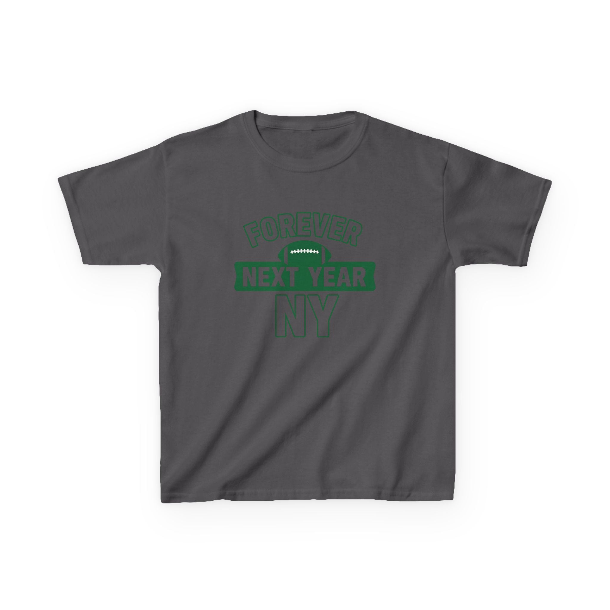 Kids Tee — "Forever Next Year NY" Football Shirt