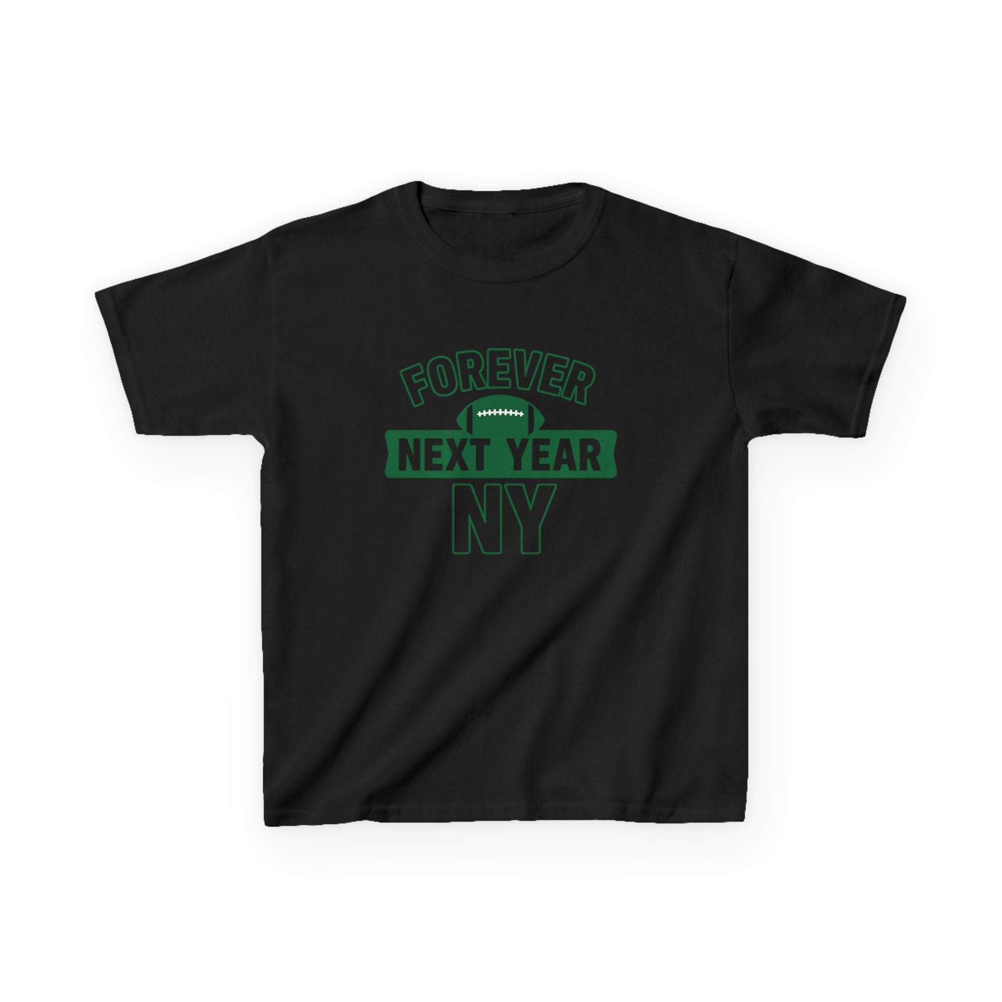 Kids Tee — "Forever Next Year NY" Football Shirt
