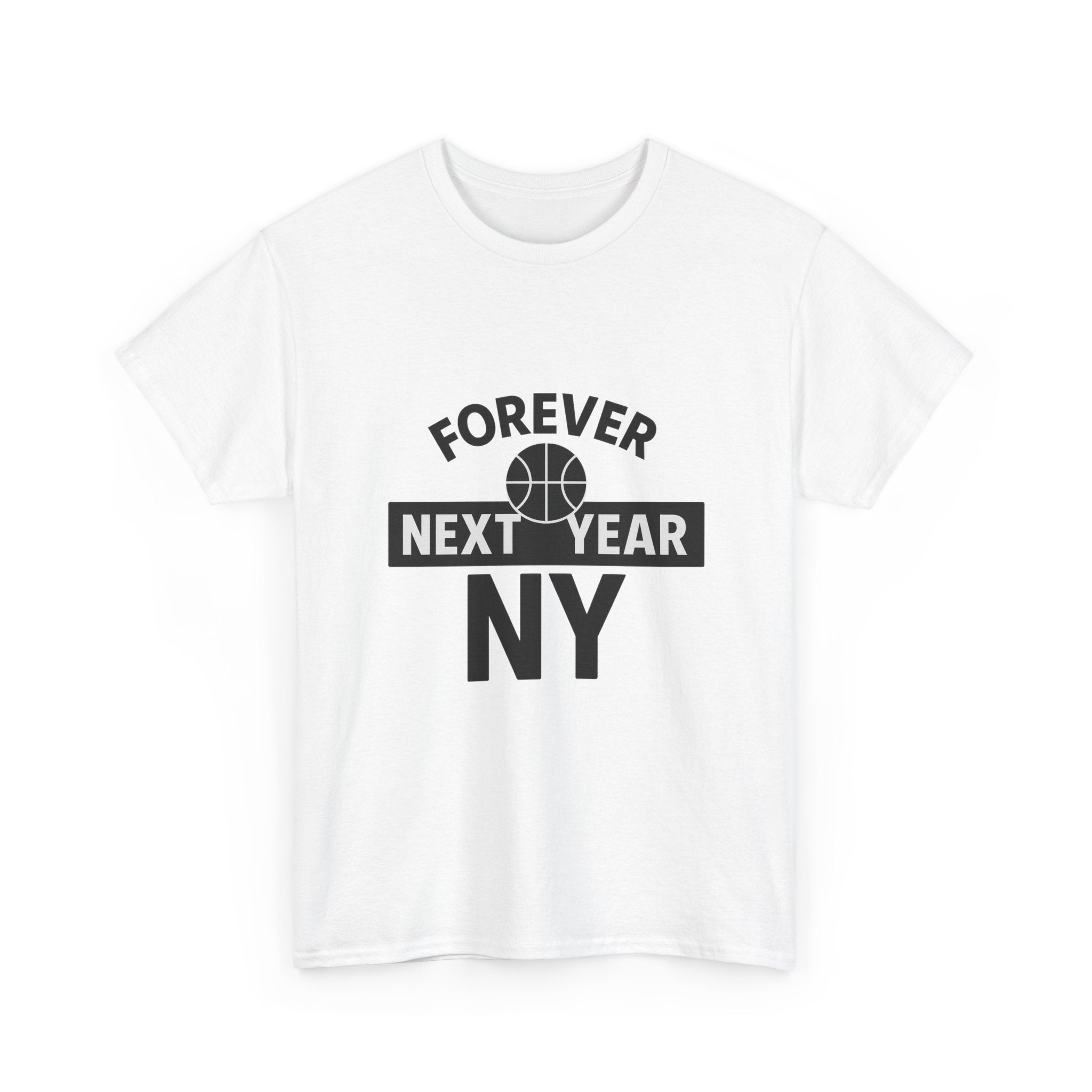 Forever Next Year NY Football Tee - Football Fan Edition, Blue and Red, Unisex Cotton T-Shirt, Sports Fan Gift, Game Day Apparel, Green Sportswear, Casual Wear