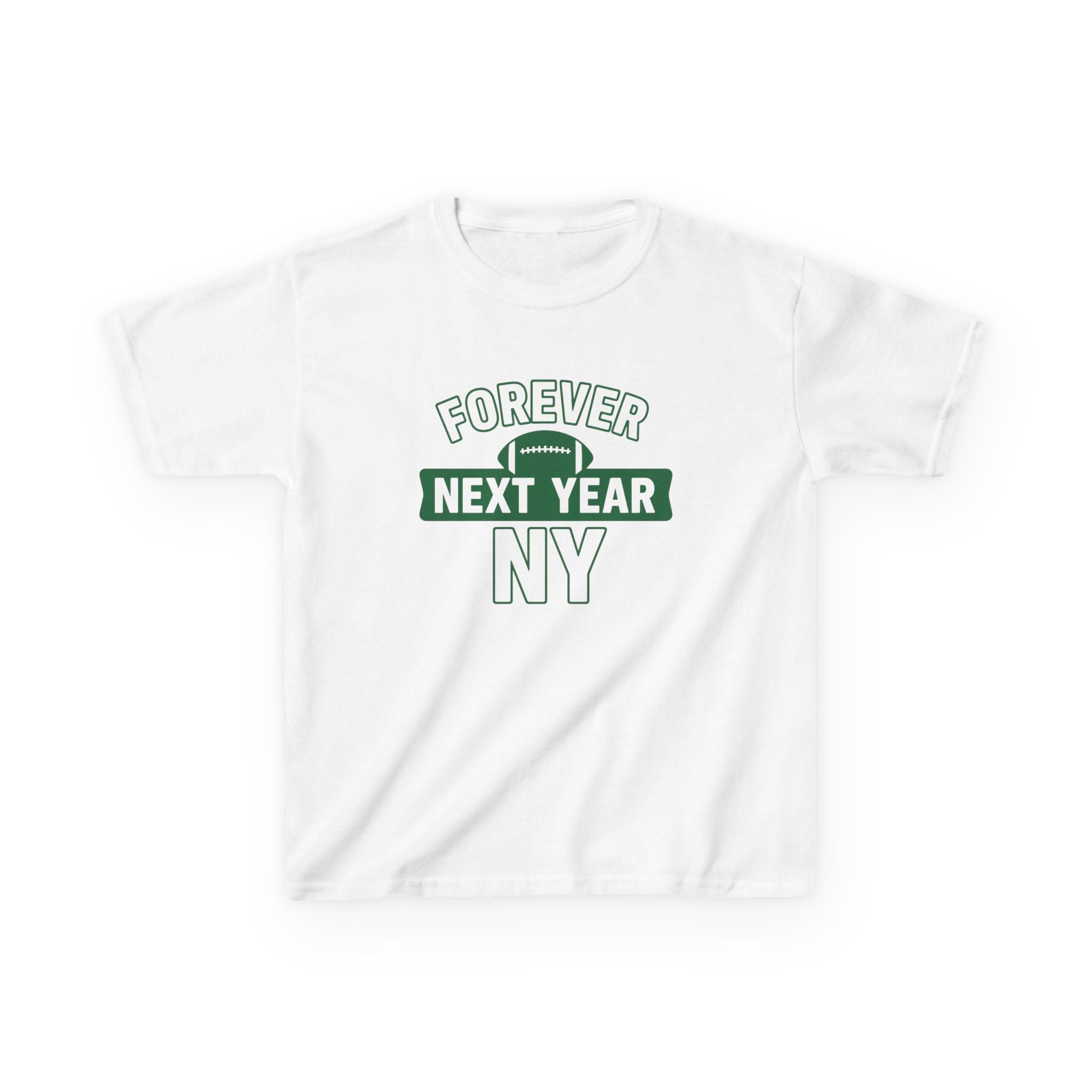 Kids Tee — "Forever Next Year NY" Football Shirt