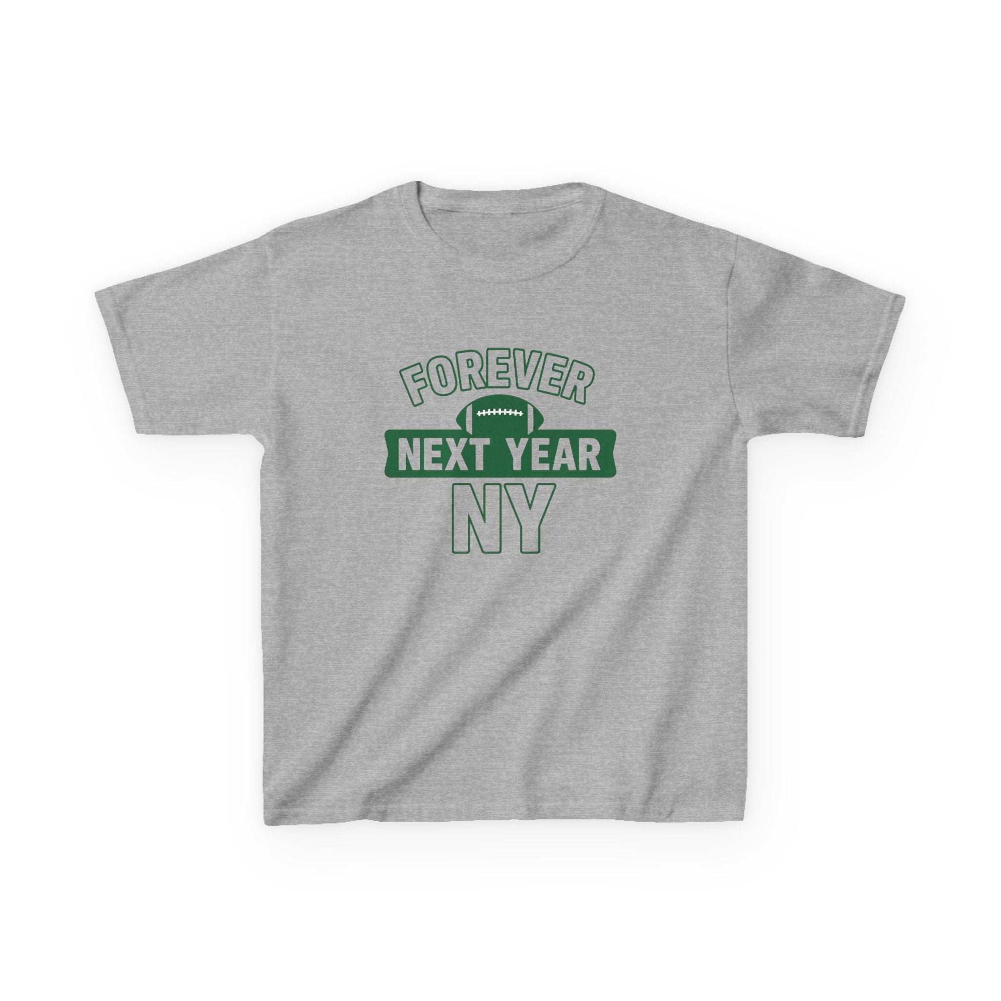 Kids Tee — "Forever Next Year NY" Football Shirt