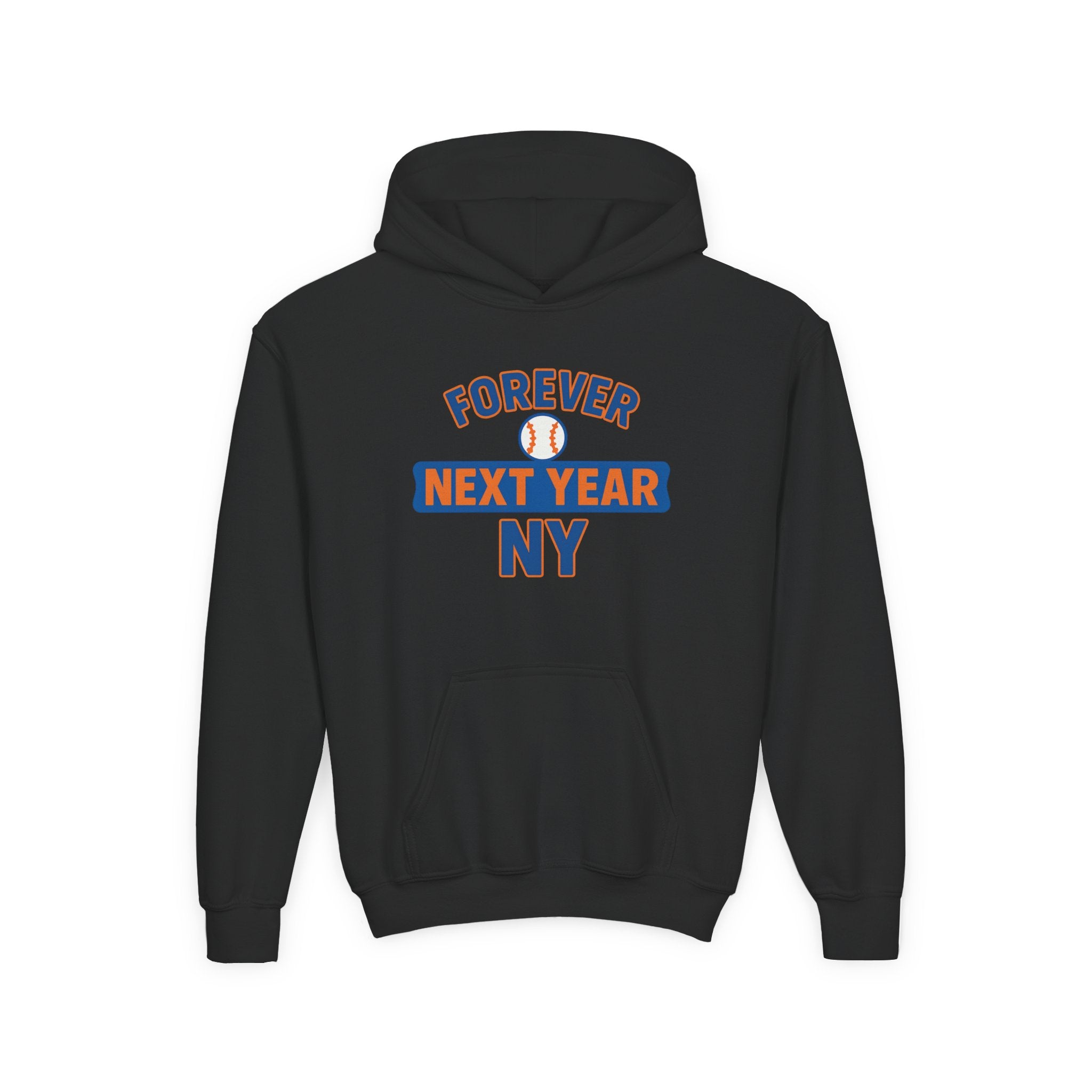 Youth Hoodie - "Forever Next Year NY" Baseball Fan Pullover