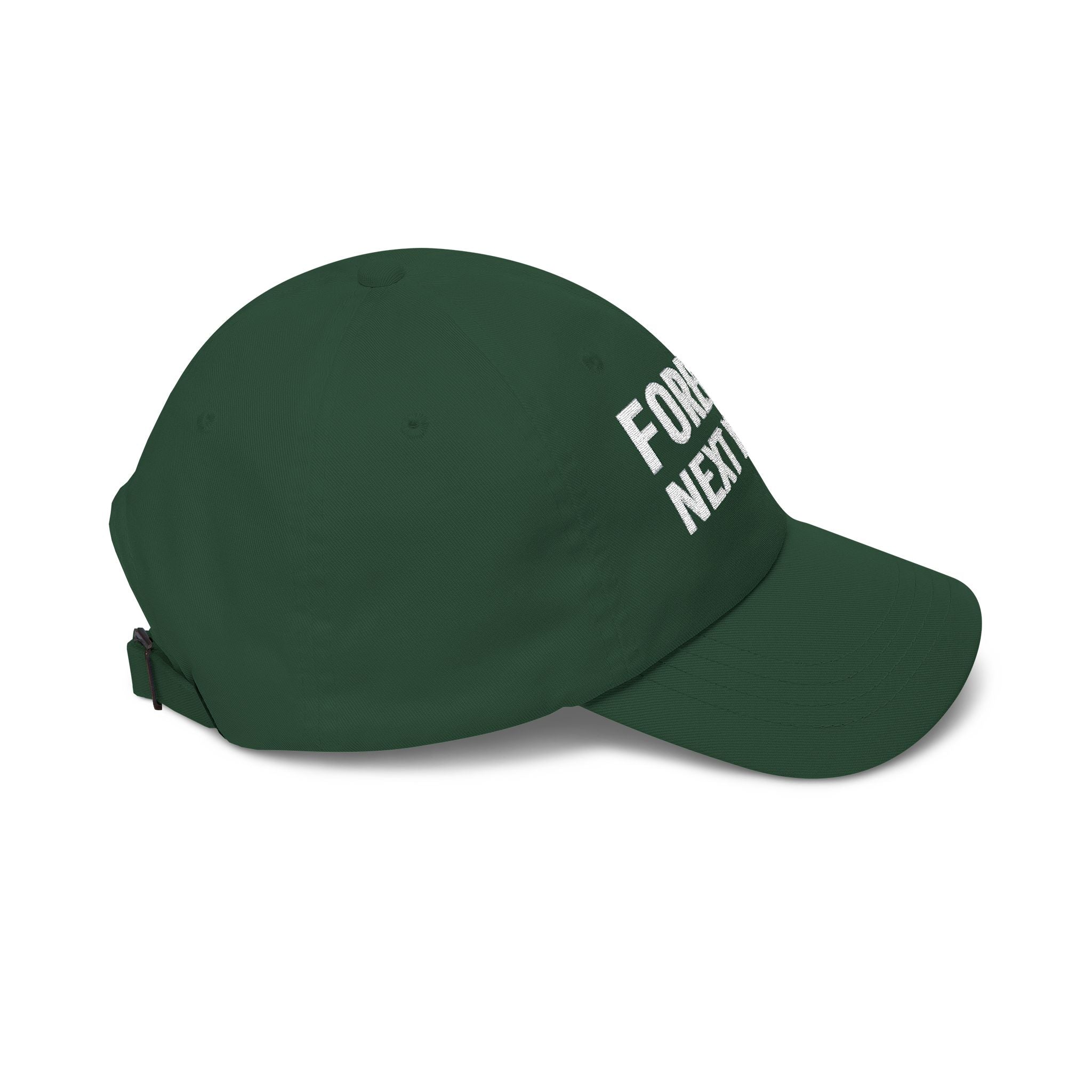 NY Football, Bronx Baseball 'Forever Next Year' Dad Cap – Embroidered White Adjustable Hat