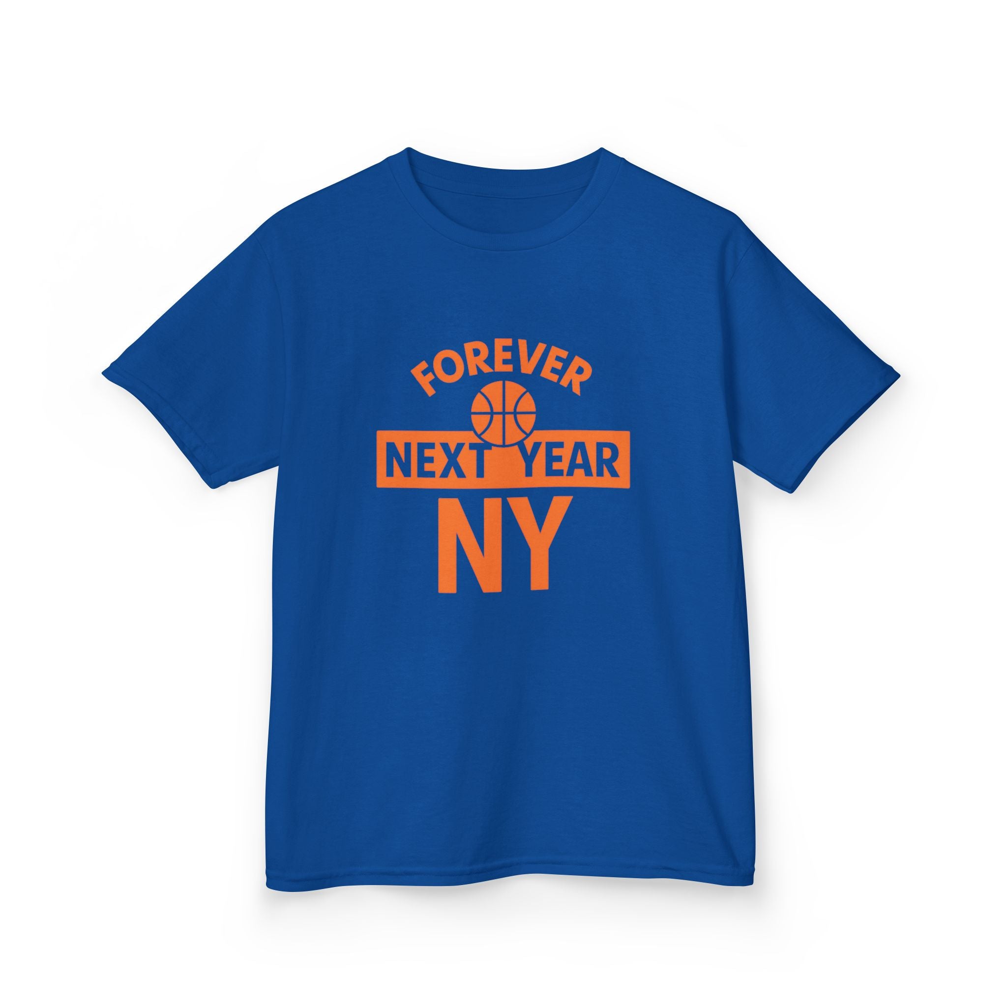 Kids Tee — "Forever Next Year NY" Basketball Shirt