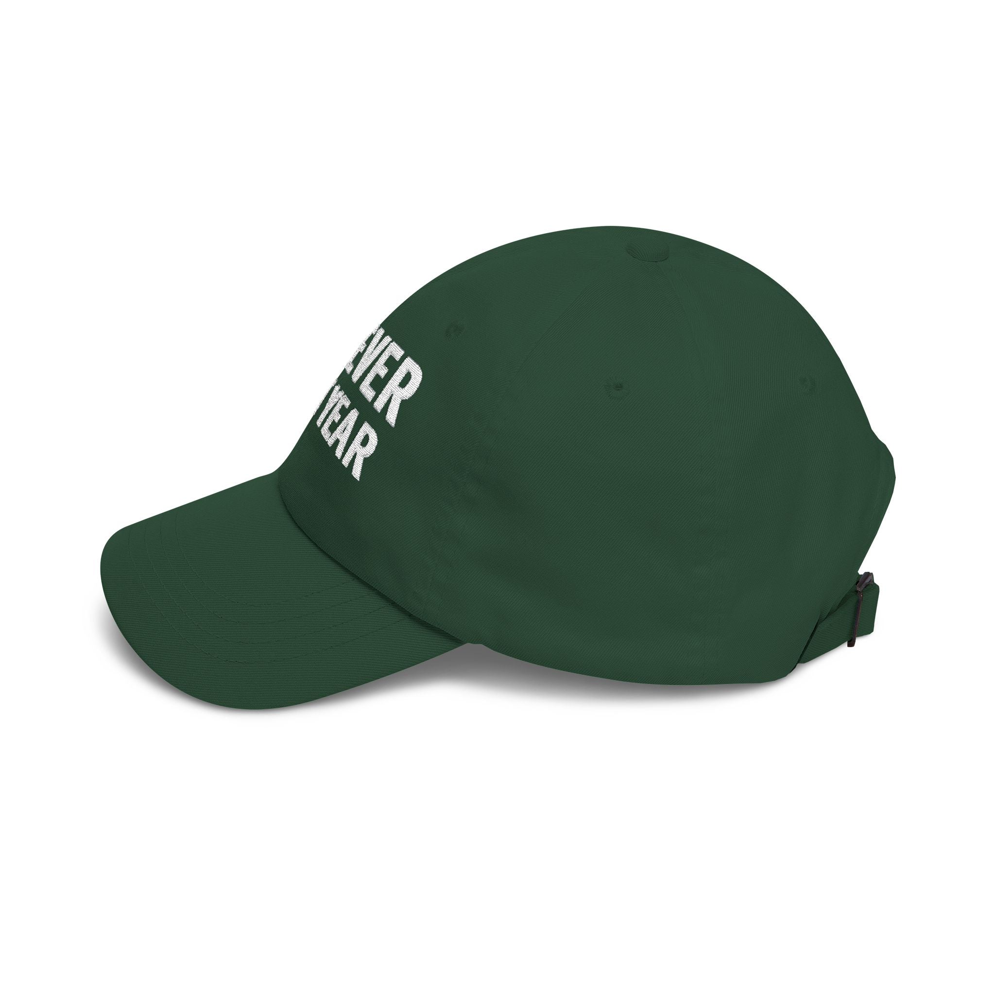 NY Football, Bronx Baseball 'Forever Next Year' Dad Cap – Embroidered White Adjustable Hat