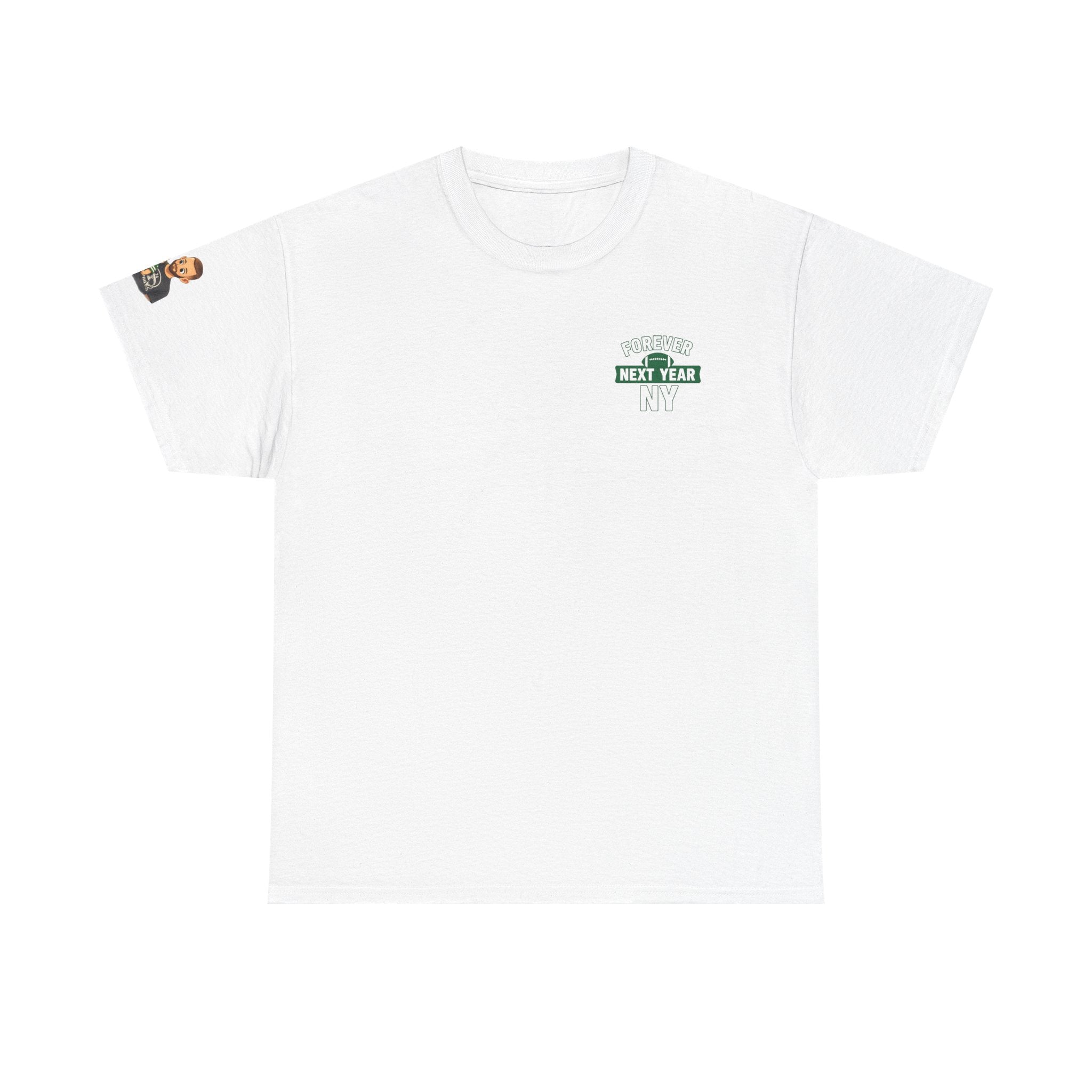 Jax and The Jets NY Football Tee - Fan Edition, Green and White, Unisex Cotton T-Shirt, Sports Fan Gift, Game Day Apparel, Green Sportswear, Casual Wear