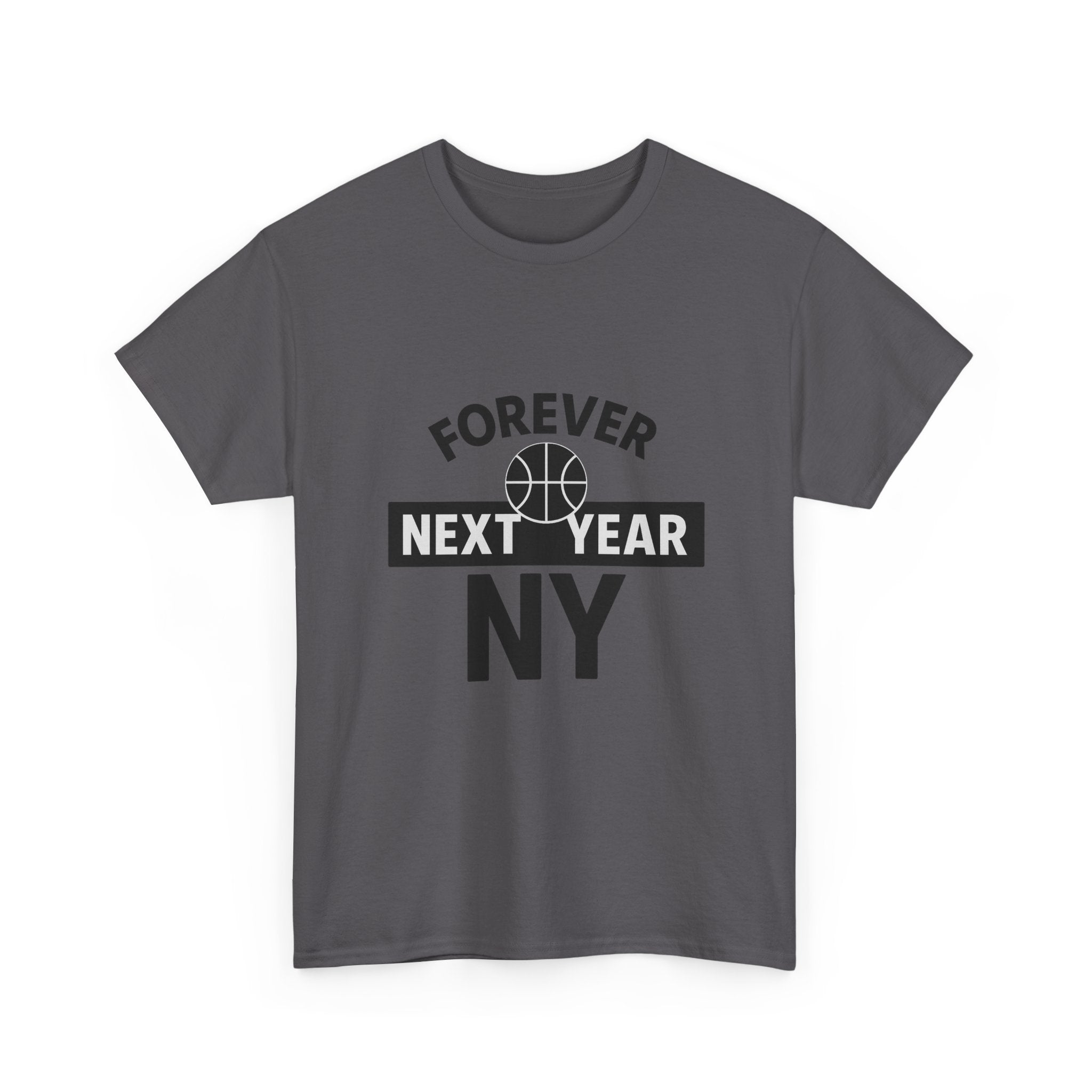 Forever Next Year NY Football Tee - Football Fan Edition, Blue and Red, Unisex Cotton T-Shirt, Sports Fan Gift, Game Day Apparel, Green Sportswear, Casual Wear
