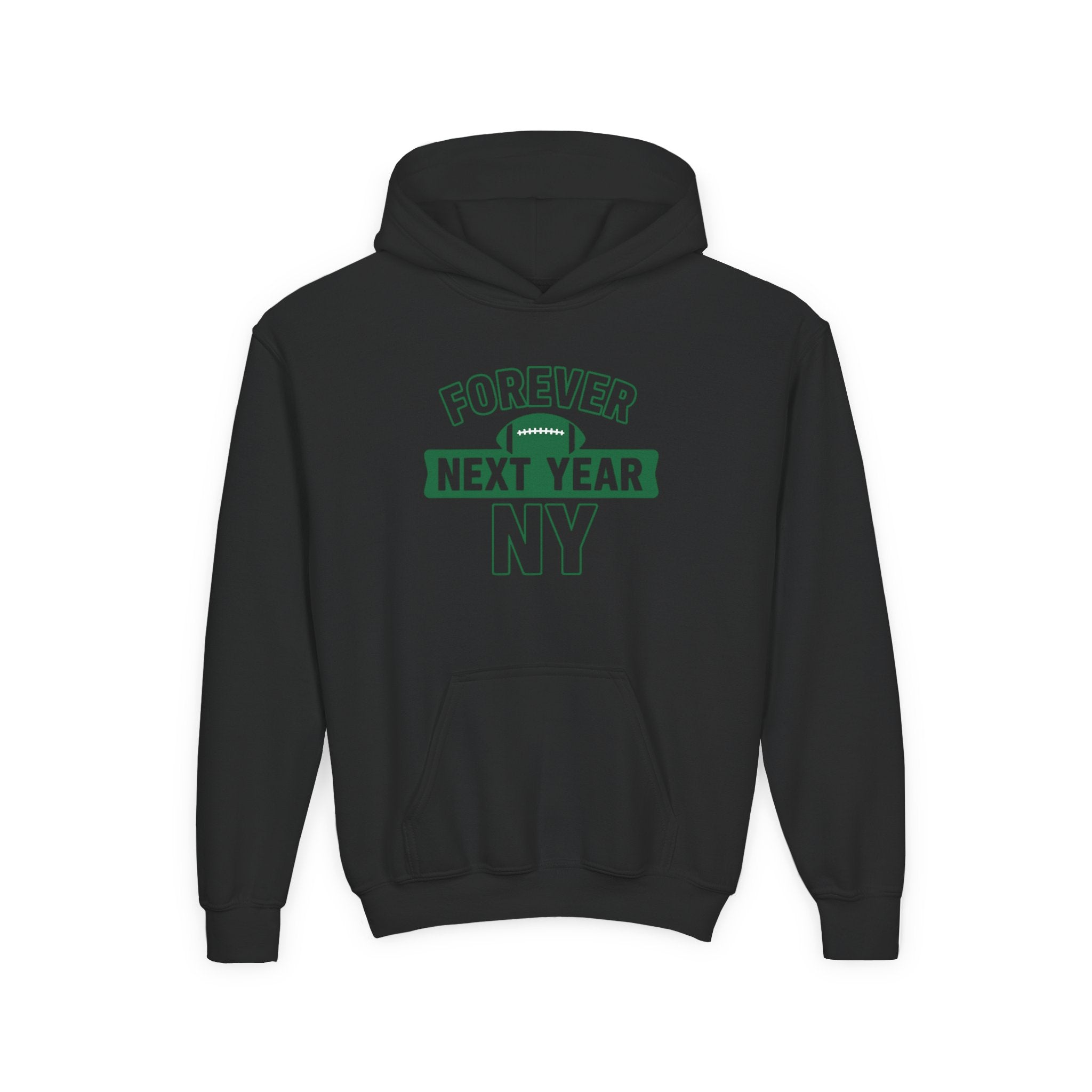 Youth Hoodie - "Forever Next Year NY" Football Fan Pullover