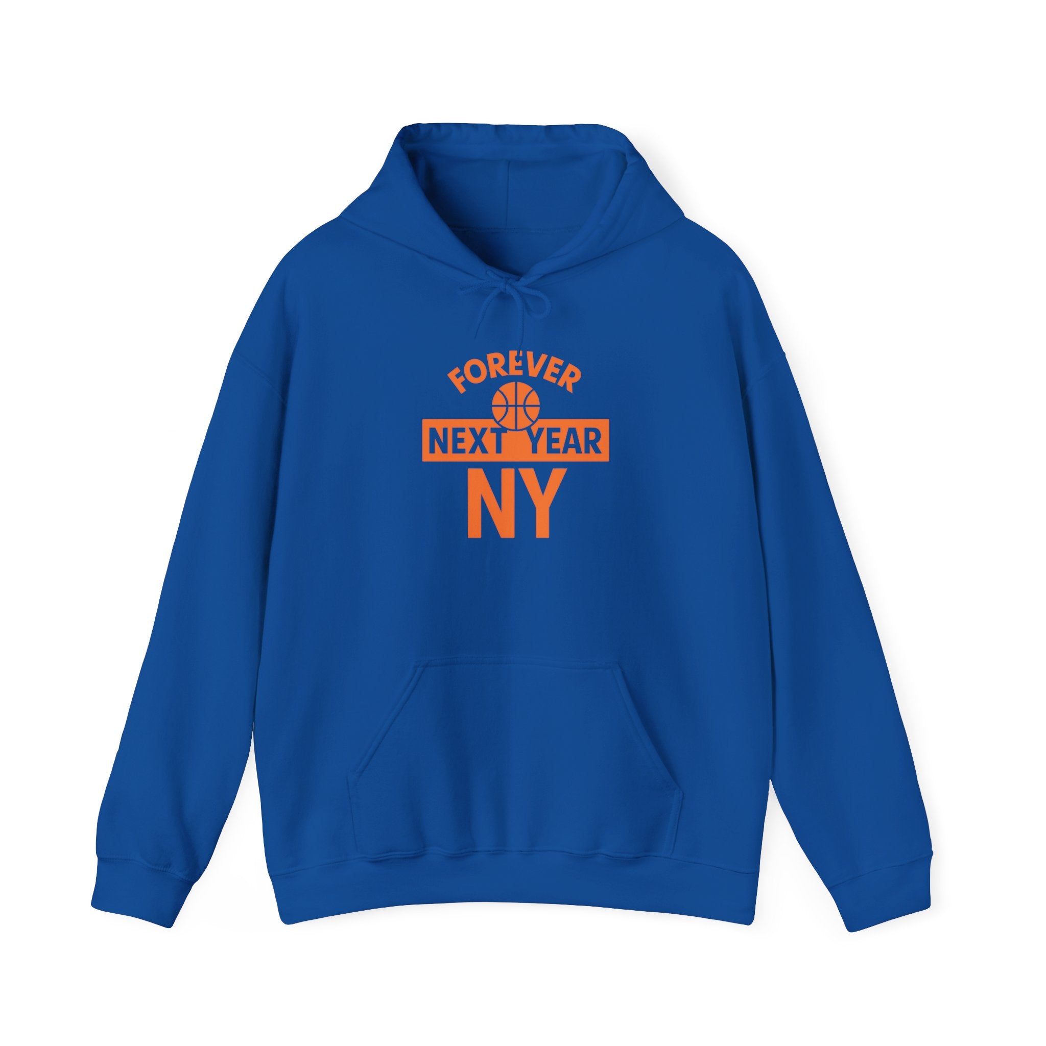 Hoodie - Basketball Edition, Blue and Orange, Black and Orange, Unisex Sweatshirt, Gift for Fans, Cozy Fall Hoodie, Forever Next Year NY™