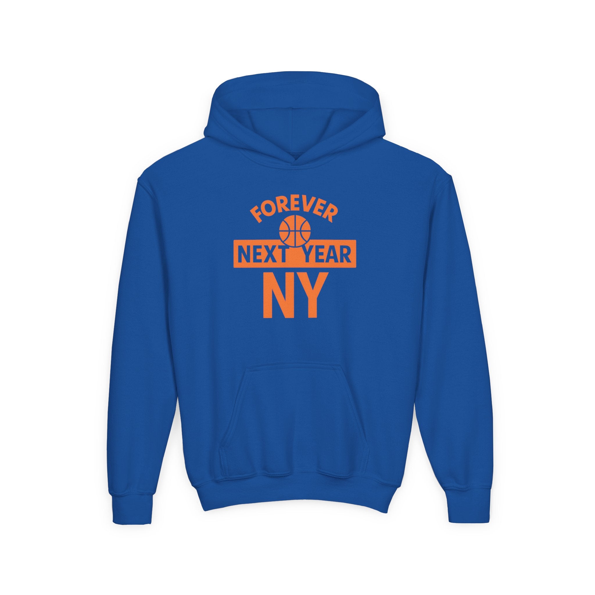Youth Hoodie - "Forever Next Year NY" Basketball Fan Pullover