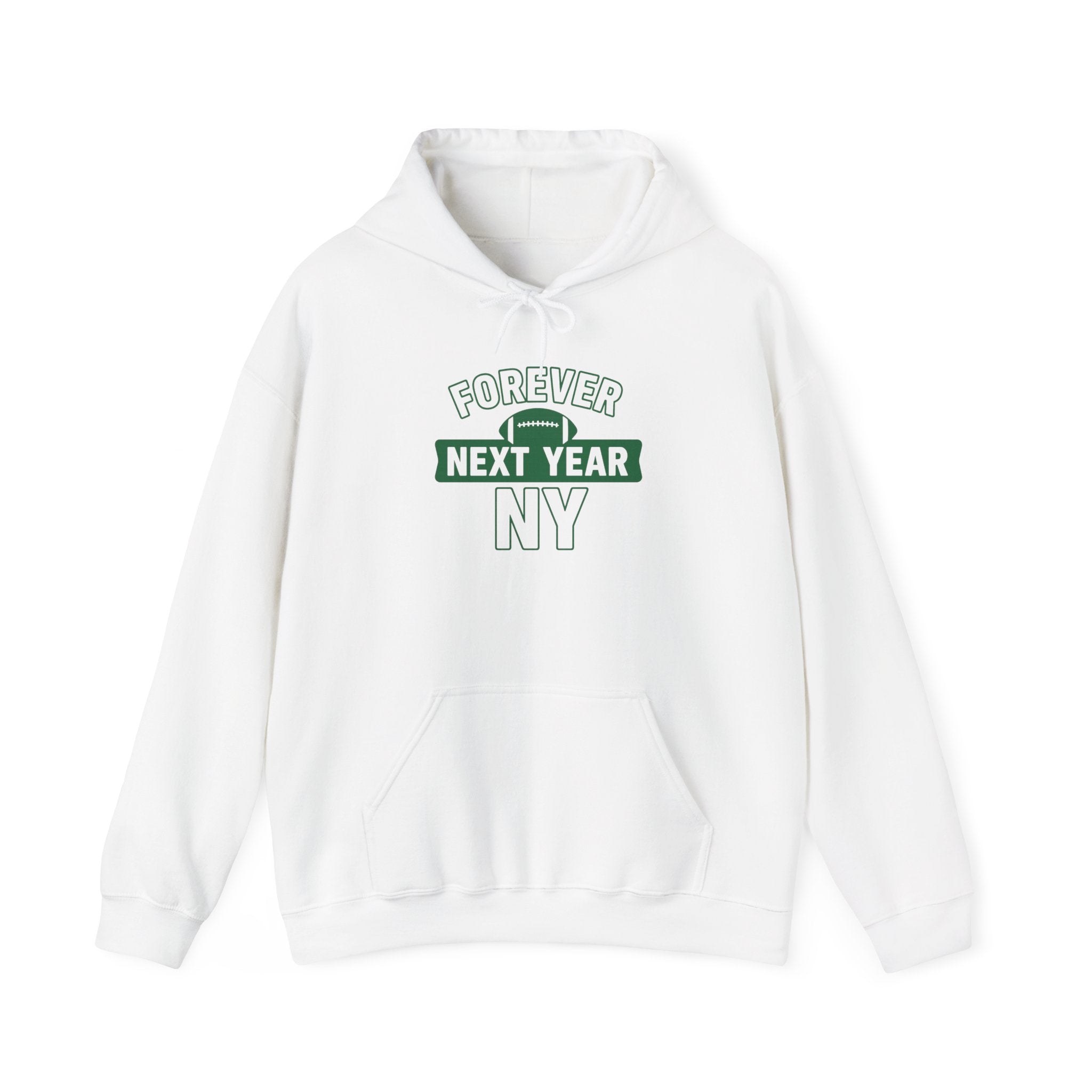 Hoodie - Football Edition, Black and Green, White and Green, Unisex Sweatshirt, Gift for Fans, Cozy Fall Hoodie, Forever Next Year NY™