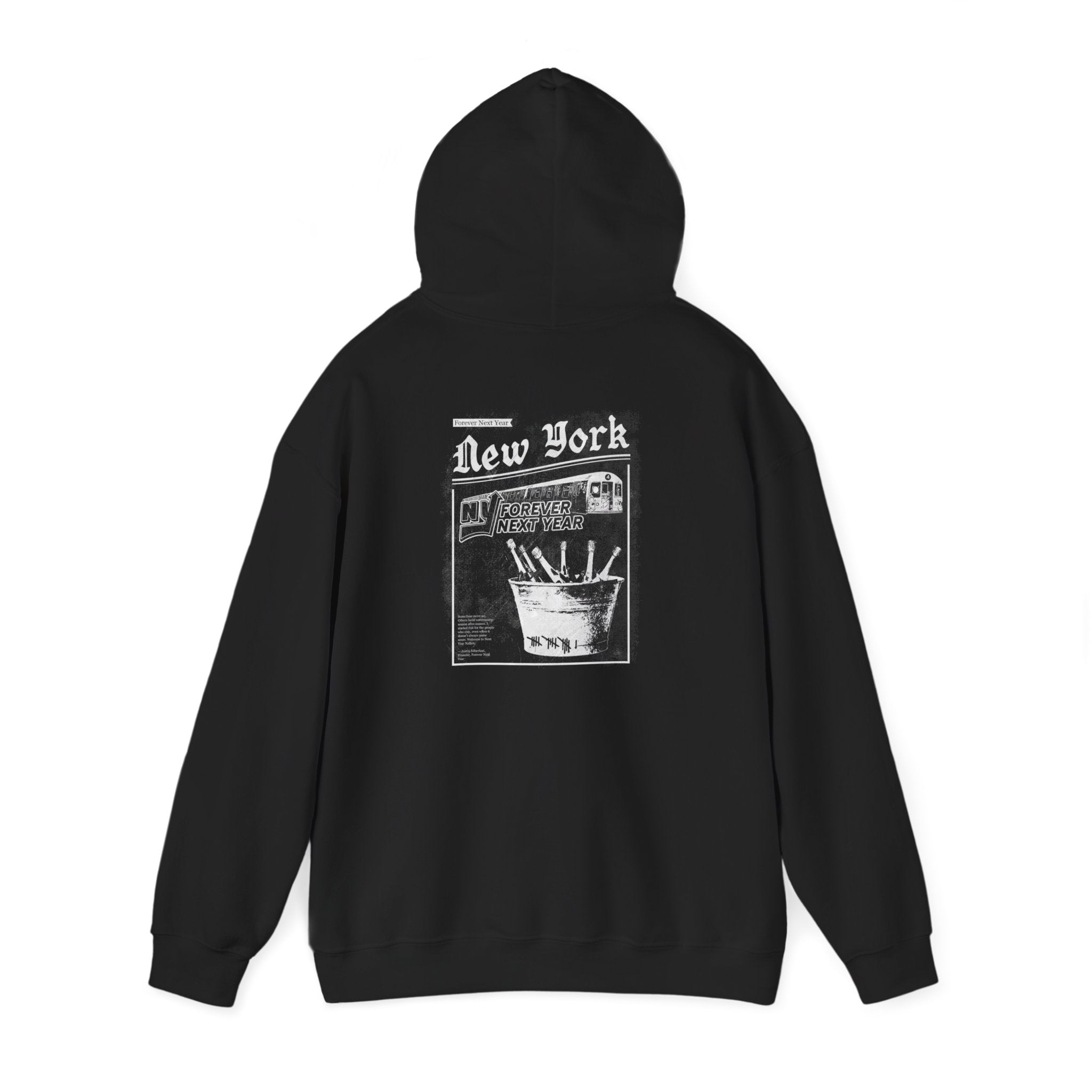 Bronx Baseball Graphic Hoodie — 'Forever Next Year' Vintage NYC Streetwear
