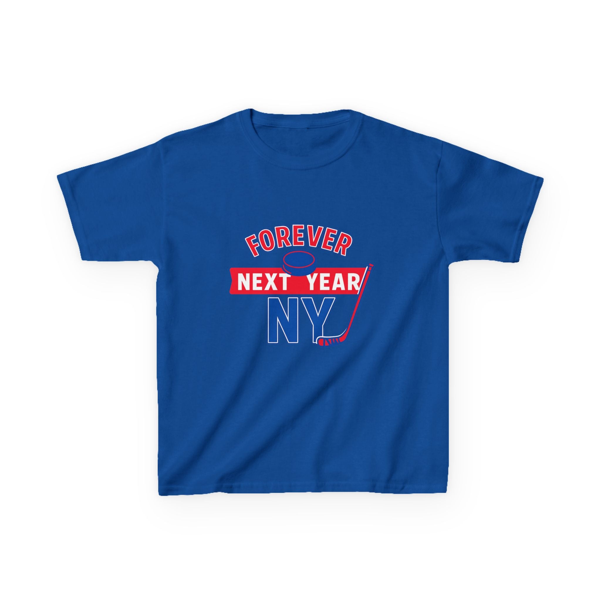 Kids Tee — "Forever Next Year NY" Hockey Shirt