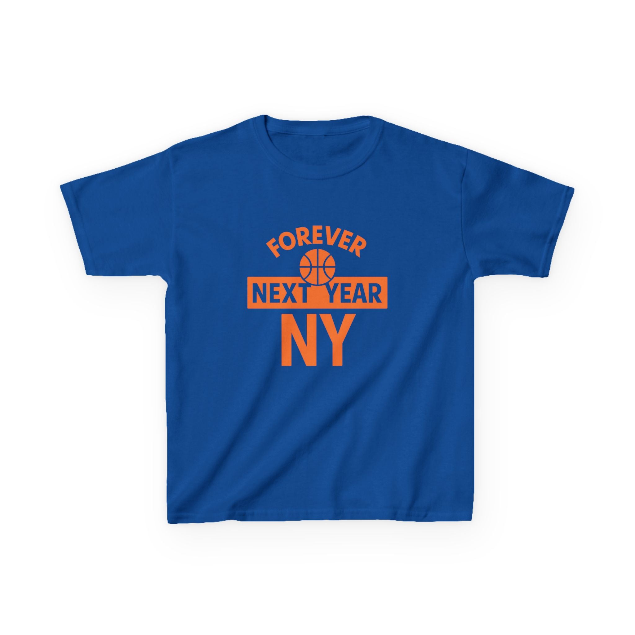 Kids Tee — "Forever Next Year NY" Basketball Shirt