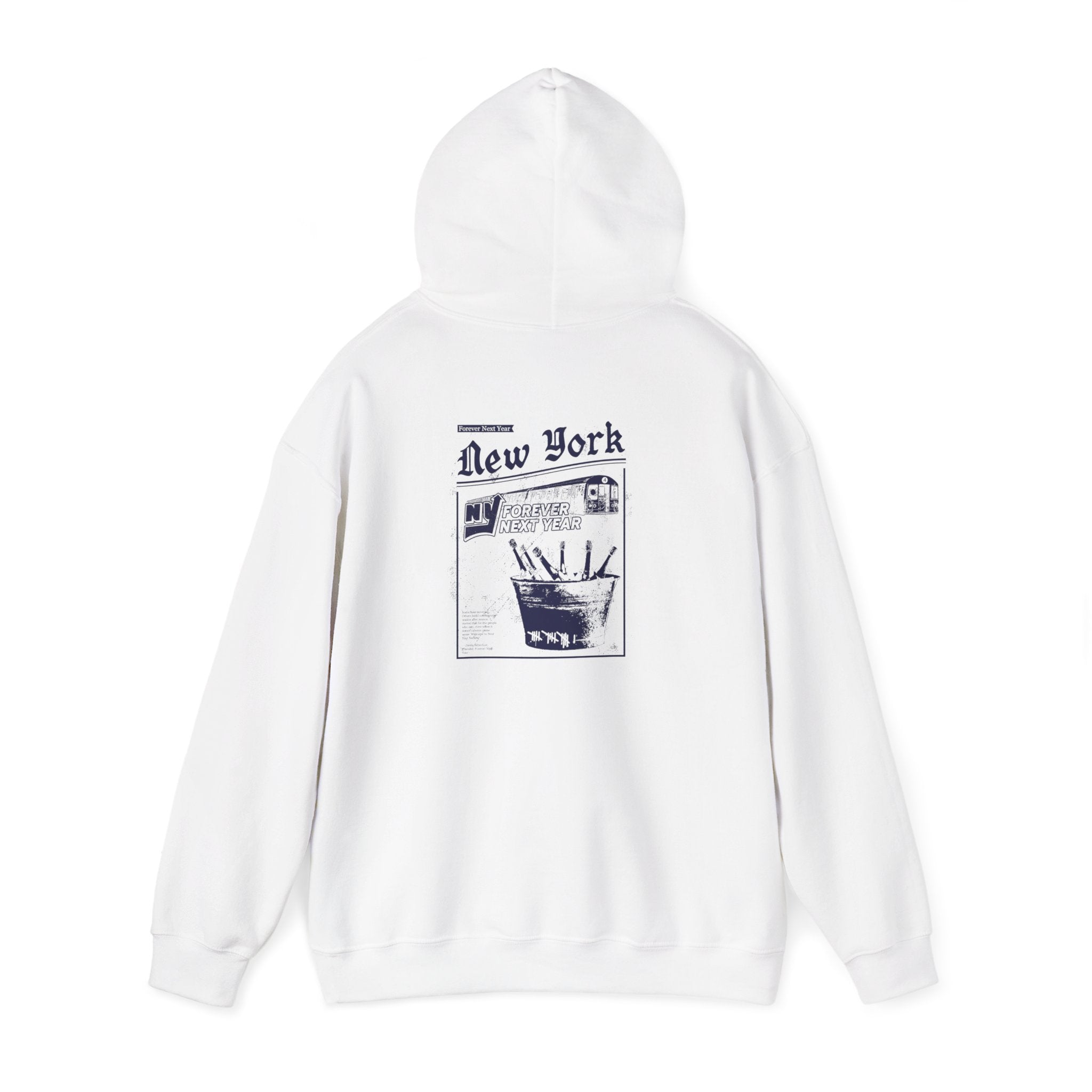 Bronx Baseball Graphic Hoodie — 'Forever Next Year' Vintage NYC Streetwear
