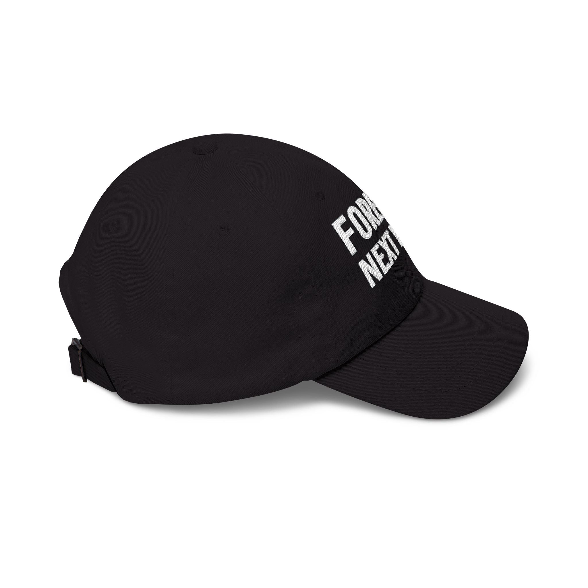 NY Football, Bronx Baseball 'Forever Next Year' Dad Cap – Embroidered White Adjustable Hat