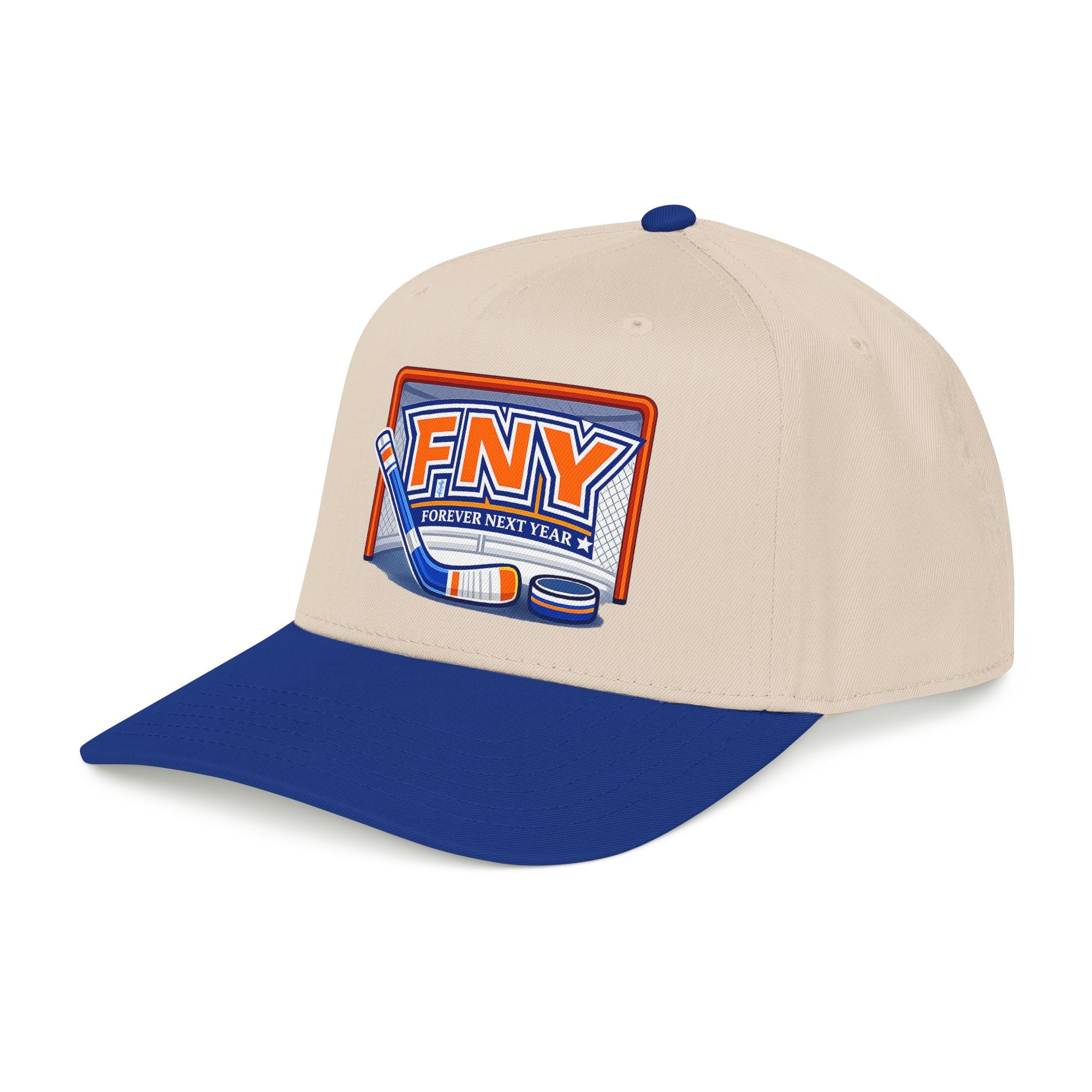 NY Hockey, Orange, White, and Blue, FNY Hat