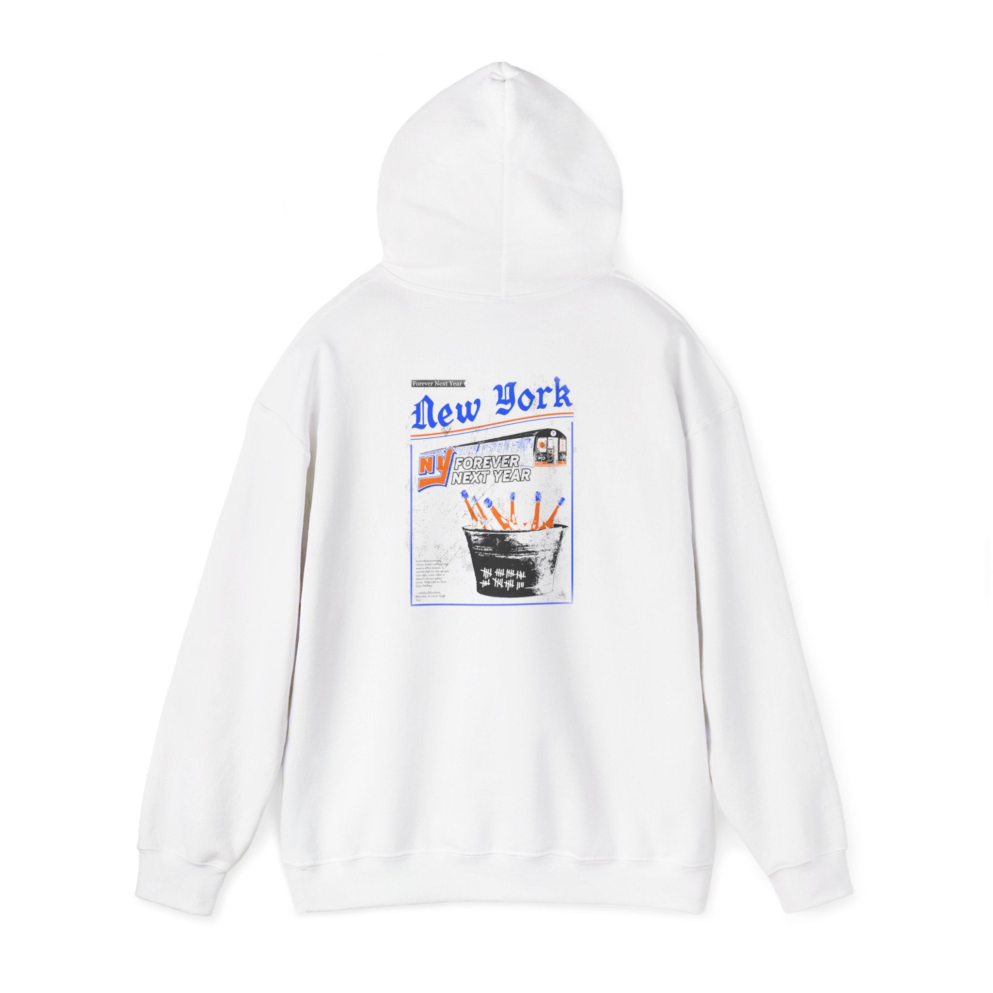 Queens Baseball Graphic Hoodie — 'Forever Next Year' Streetwear