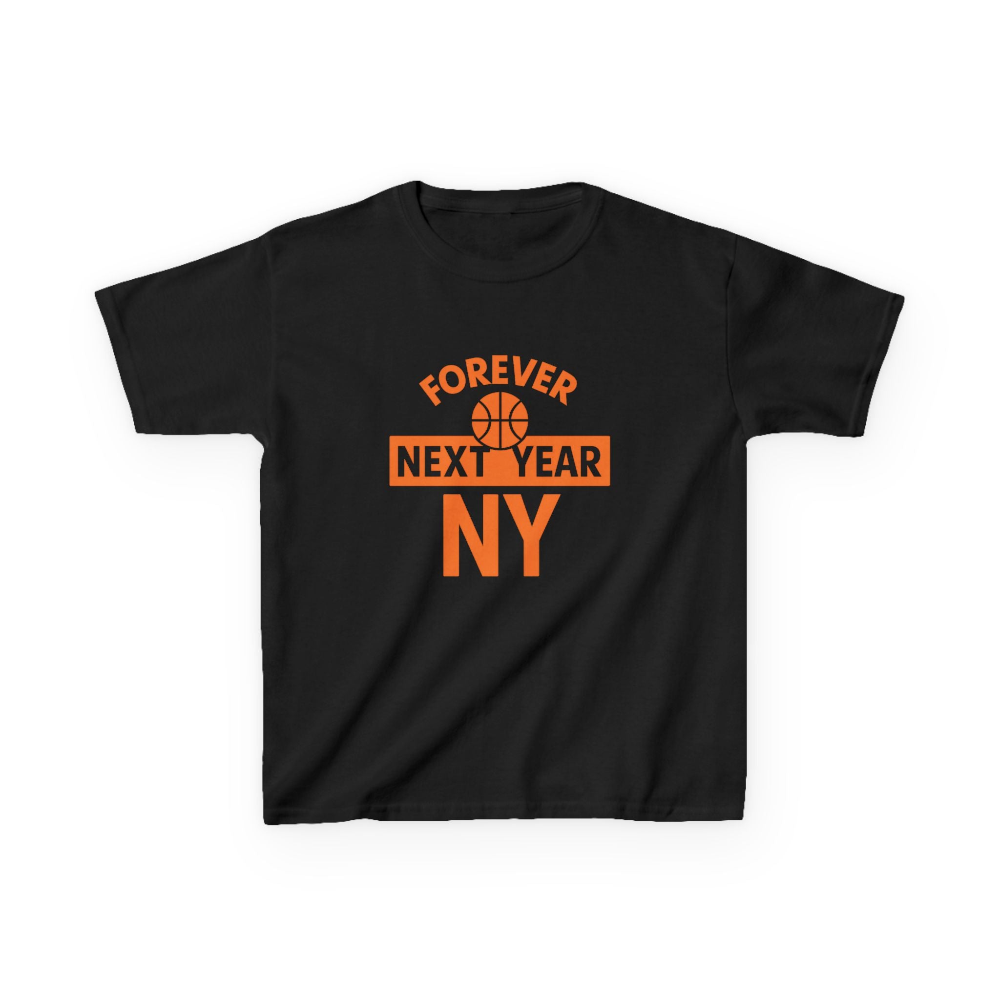 Kids Tee — "Forever Next Year NY" Basketball Shirt