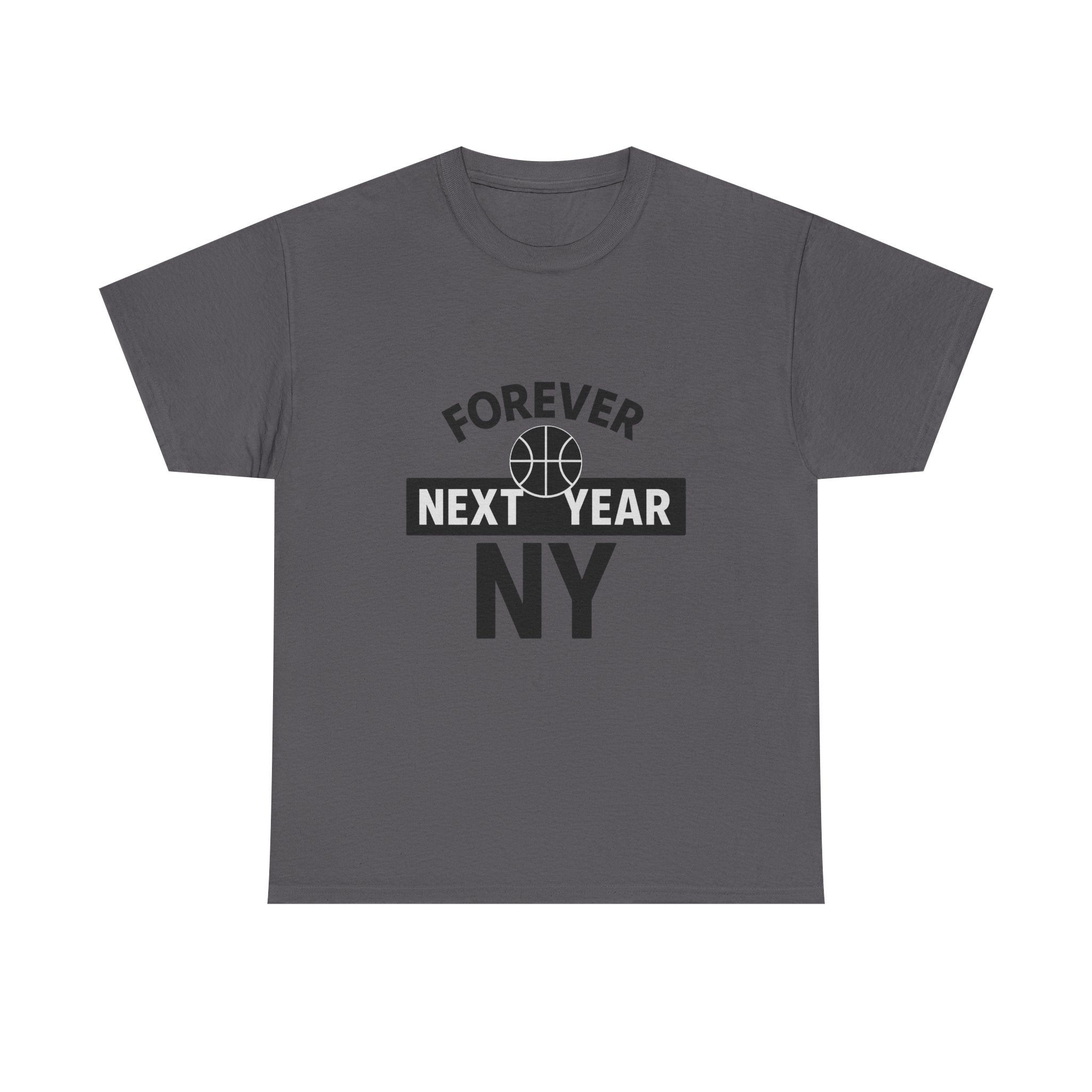Forever Next Year NY Football Tee - Football Fan Edition, Blue and Red, Unisex Cotton T-Shirt, Sports Fan Gift, Game Day Apparel, Green Sportswear, Casual Wear