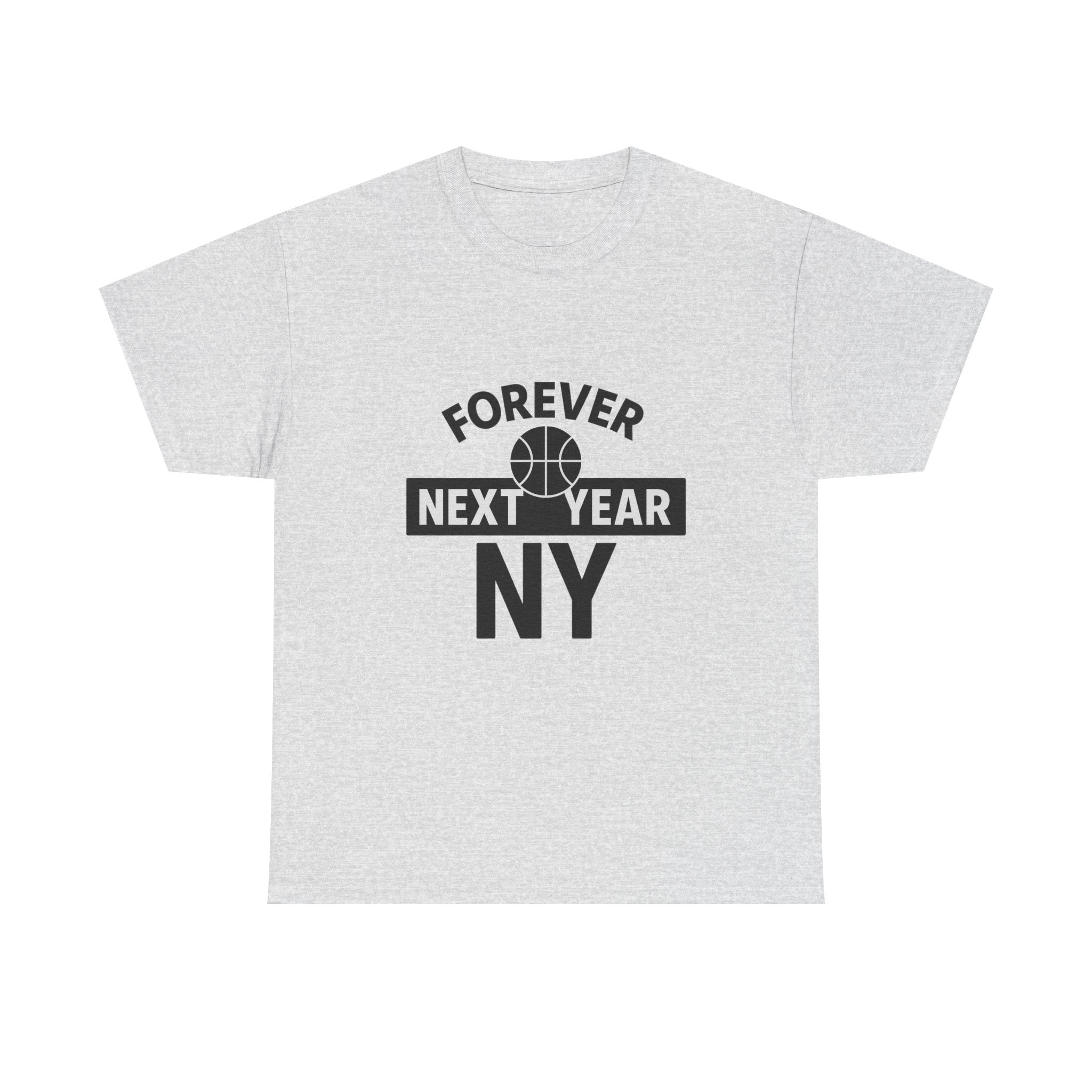 Forever Next Year NY Football Tee - Football Fan Edition, Blue and Red, Unisex Cotton T-Shirt, Sports Fan Gift, Game Day Apparel, Green Sportswear, Casual Wear