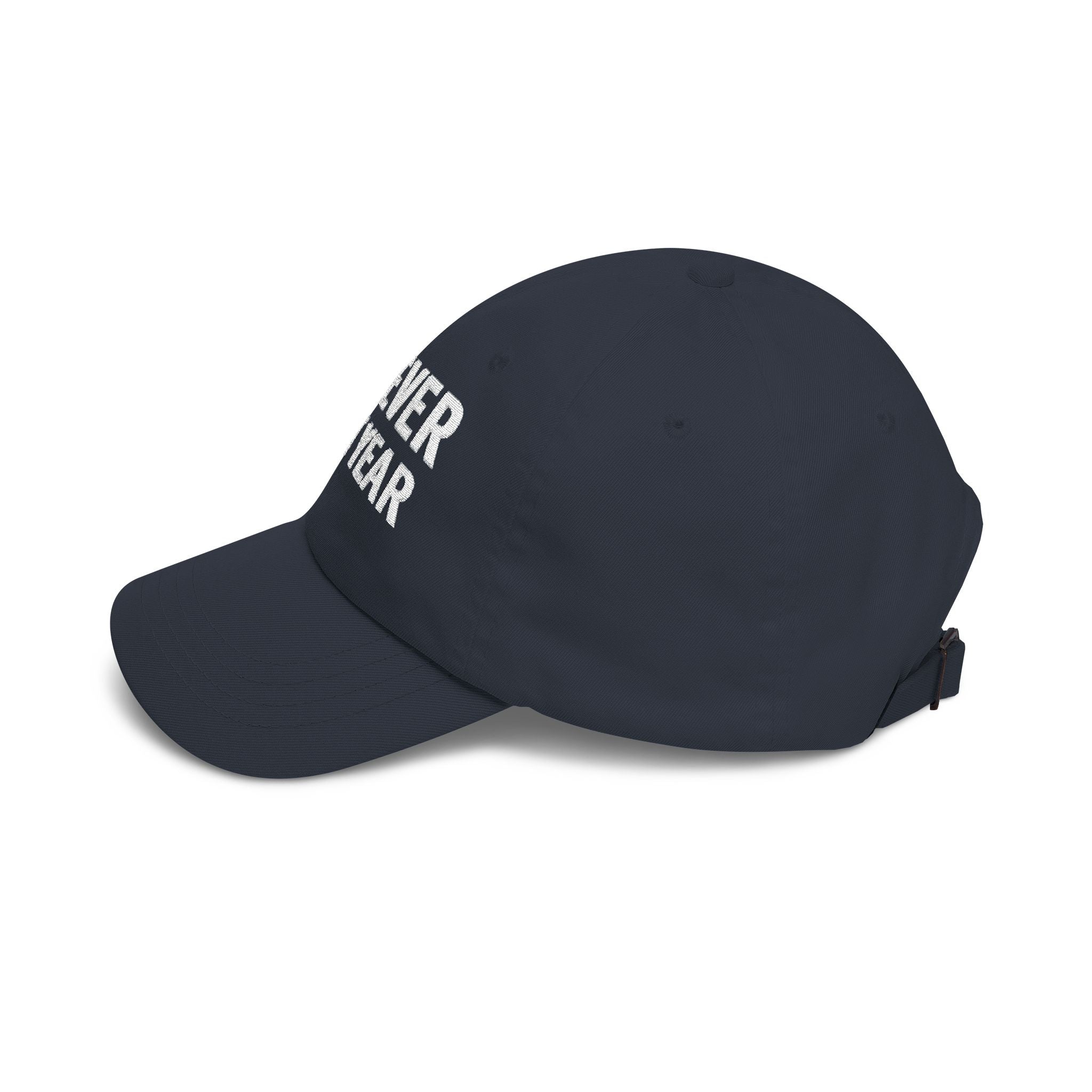 NY Football, Bronx Baseball 'Forever Next Year' Dad Cap – Embroidered White Adjustable Hat