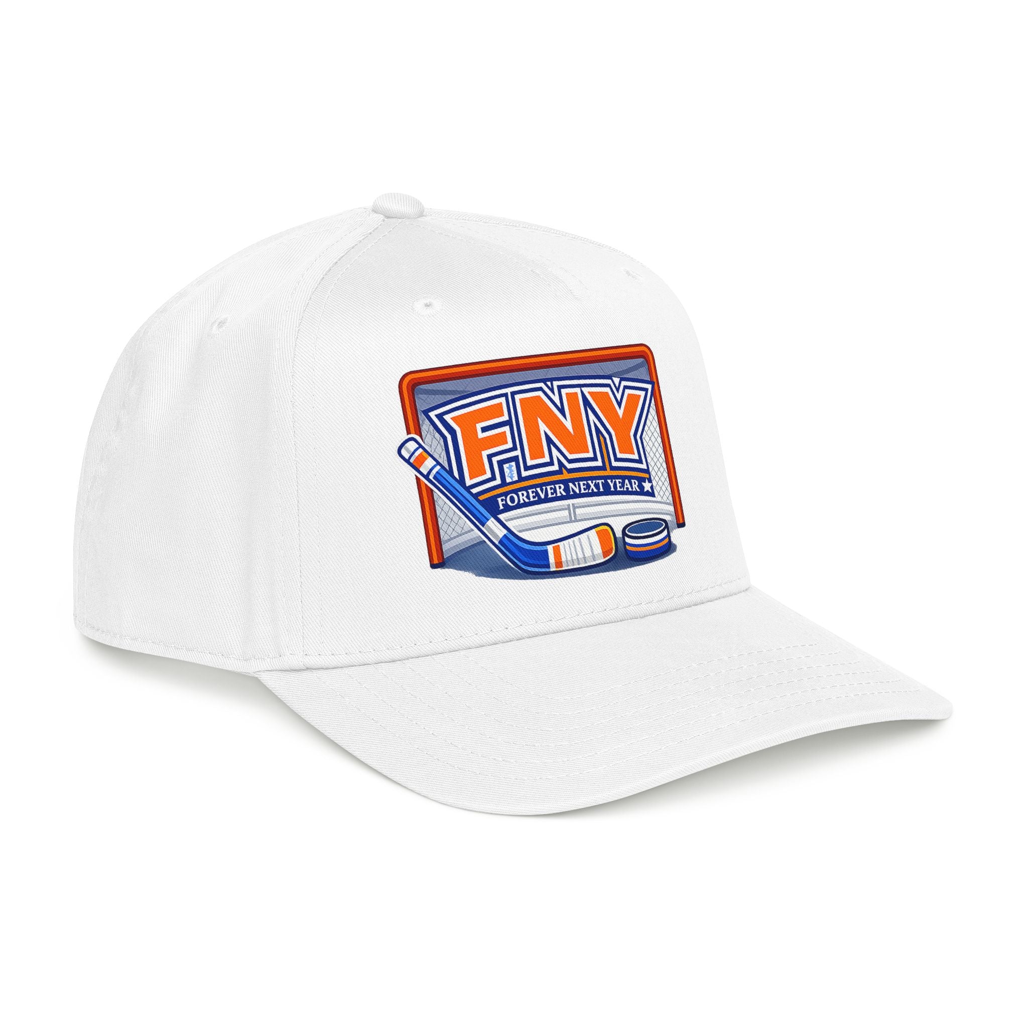 NY Hockey, Orange, White, and Blue, FNY Hat