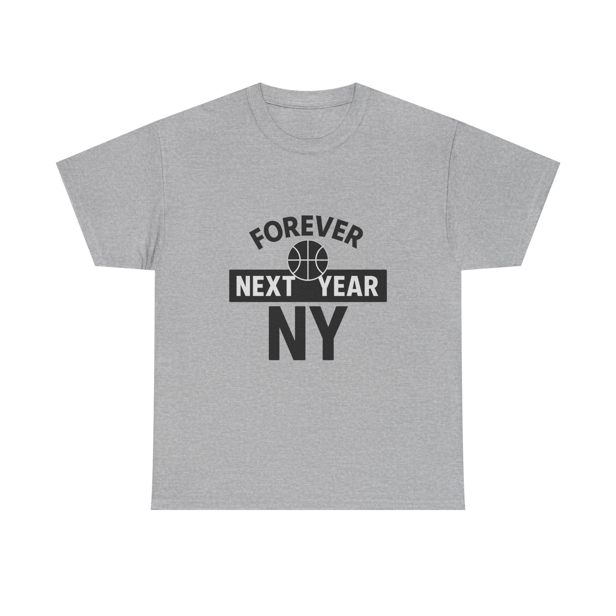 Forever Next Year NY Football Tee - Football Fan Edition, Blue and Red, Unisex Cotton T-Shirt, Sports Fan Gift, Game Day Apparel, Green Sportswear, Casual Wear