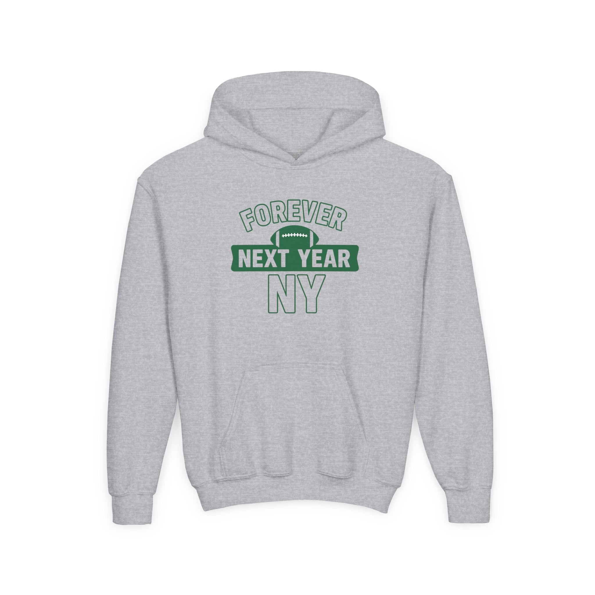Youth Hoodie - "Forever Next Year NY" Football Fan Pullover