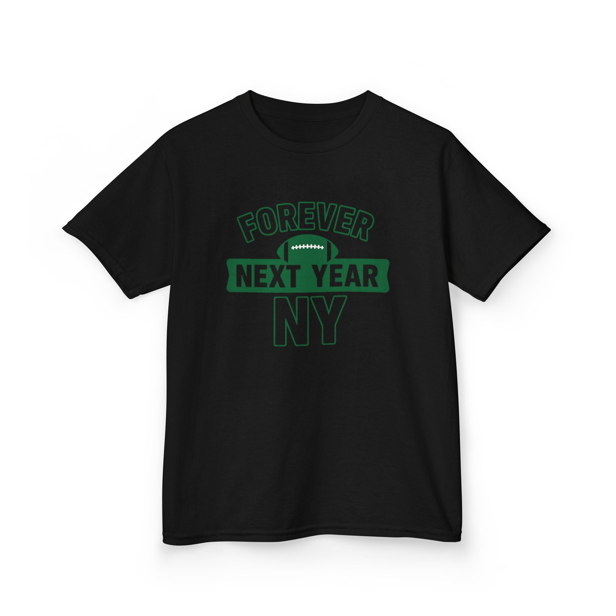 Kids Tee — "Forever Next Year NY" Football Shirt