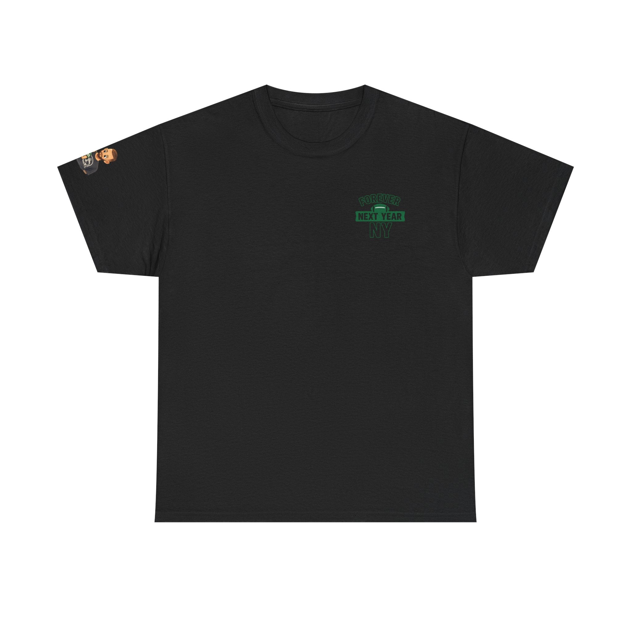 Jax and The Jets NY Football Tee - Fan Edition, Green and White, Unisex Cotton T-Shirt, Sports Fan Gift, Game Day Apparel, Green Sportswear, Casual Wear